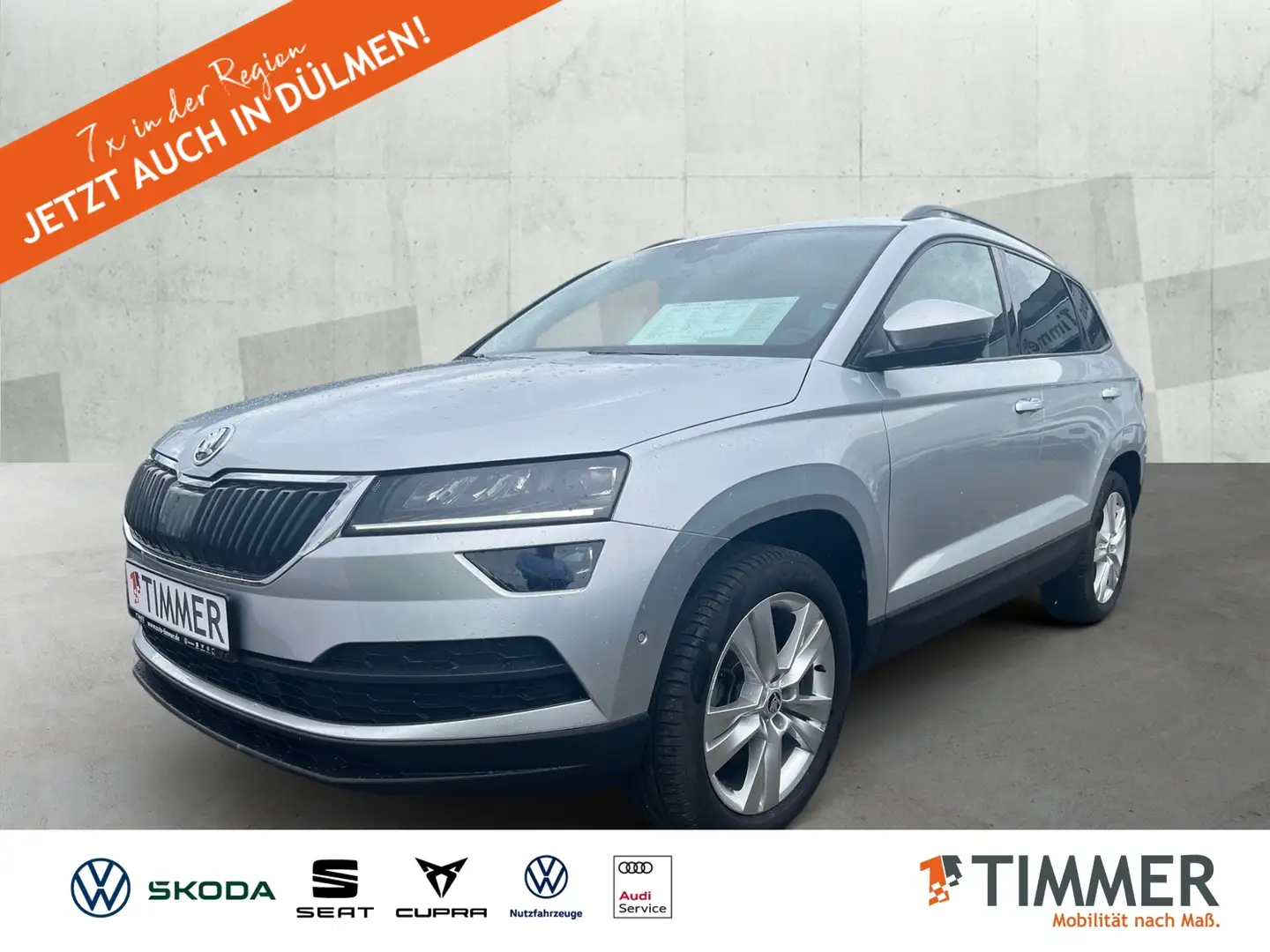 Skoda Karoq 2.0 TDI DSG 4x4 STYLE *AHK *LED *RKAM *TRAVEL *VI Argent - 1
