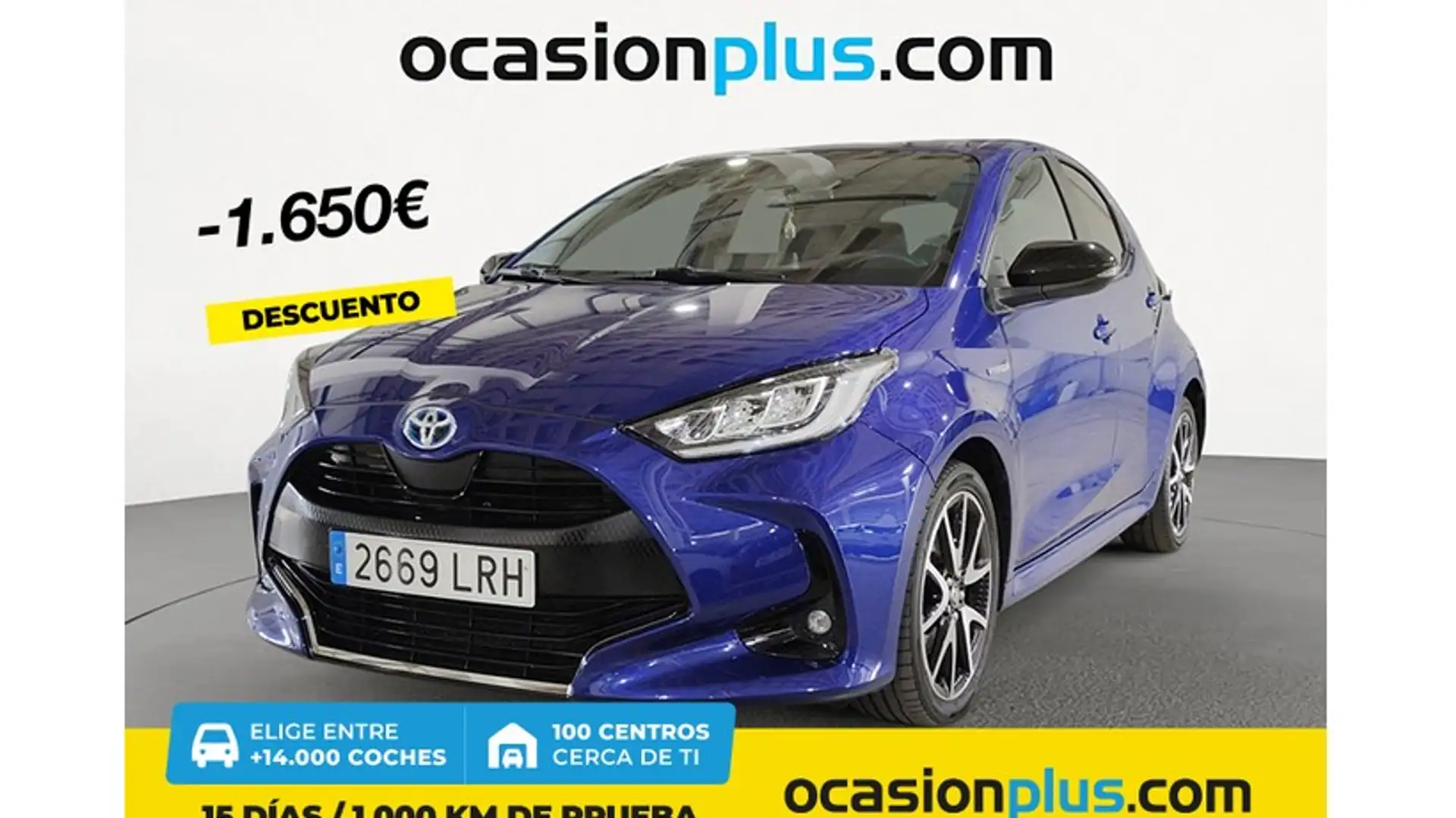 Toyota Yaris 120H 1.5 Style Bleu - 1