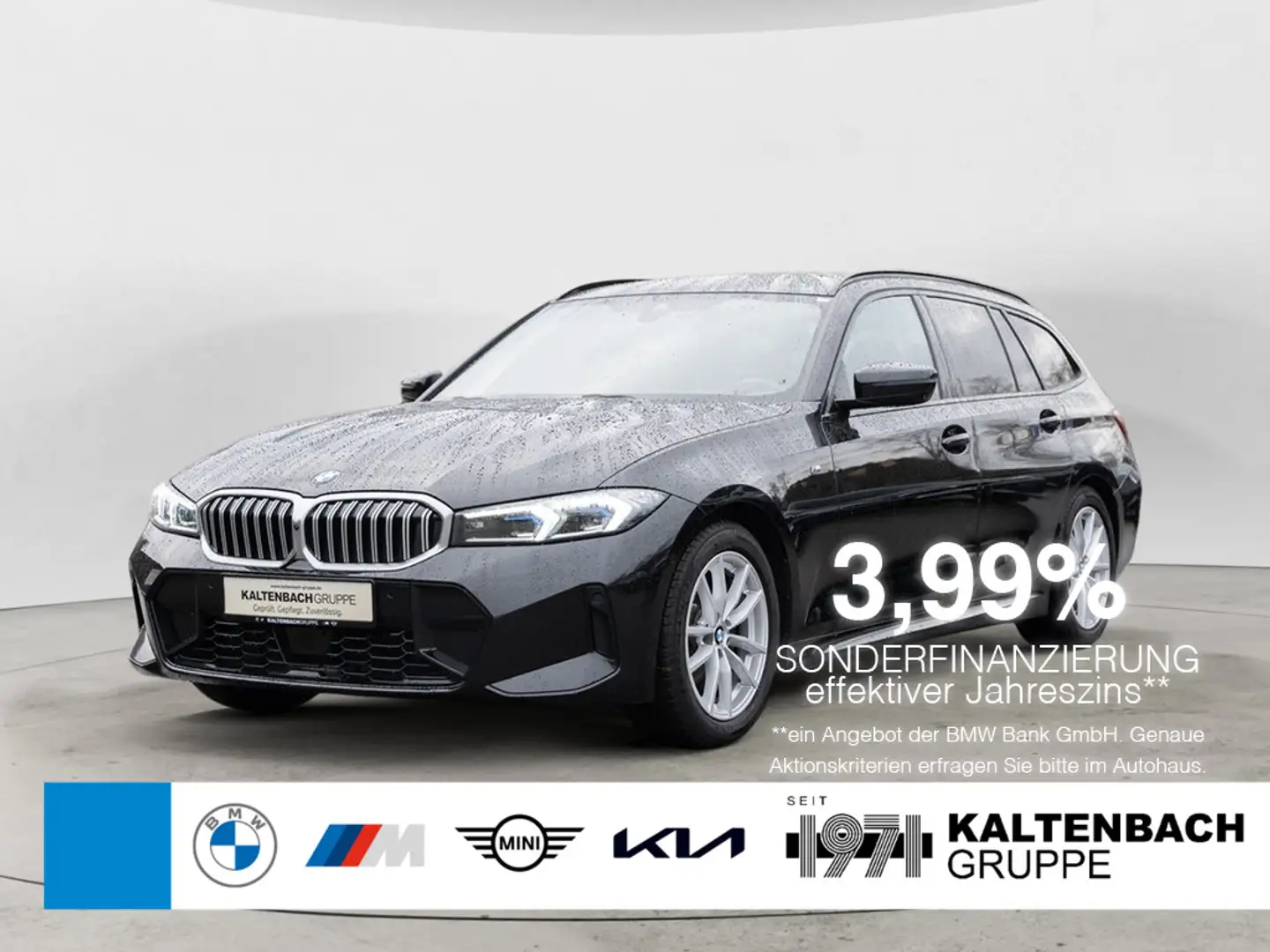 BMW 318 i Touring M-Sport AHK HUD ACC NAVI LED Schwarz - 1