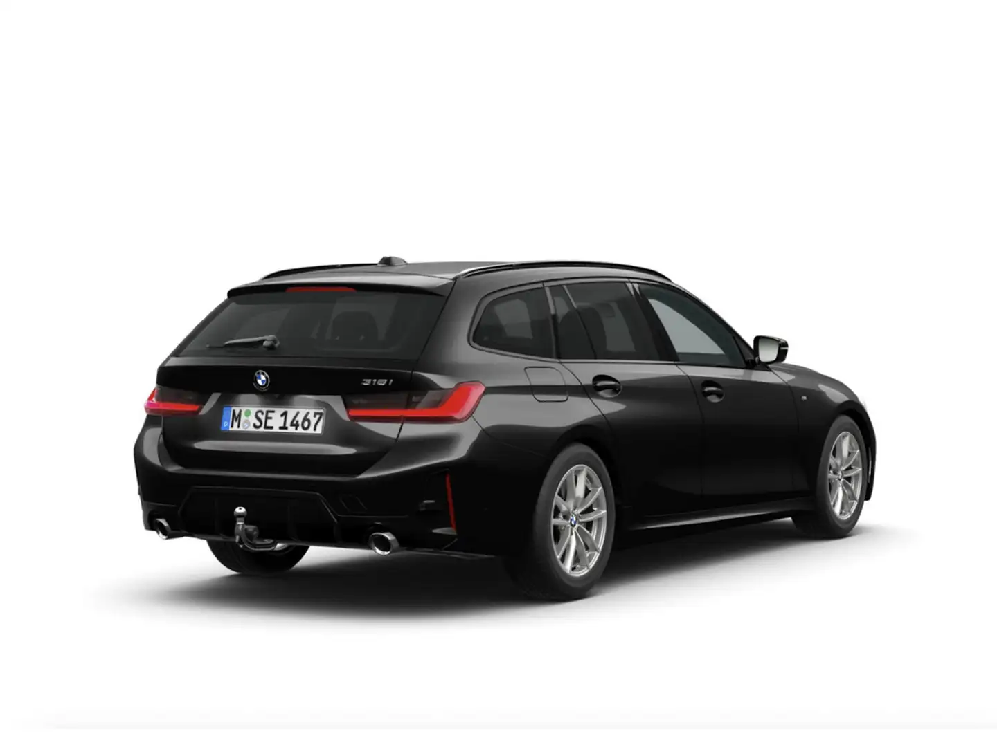 BMW 318 i Touring M-Sport AHK HUD ACC NAVI LED Schwarz - 2