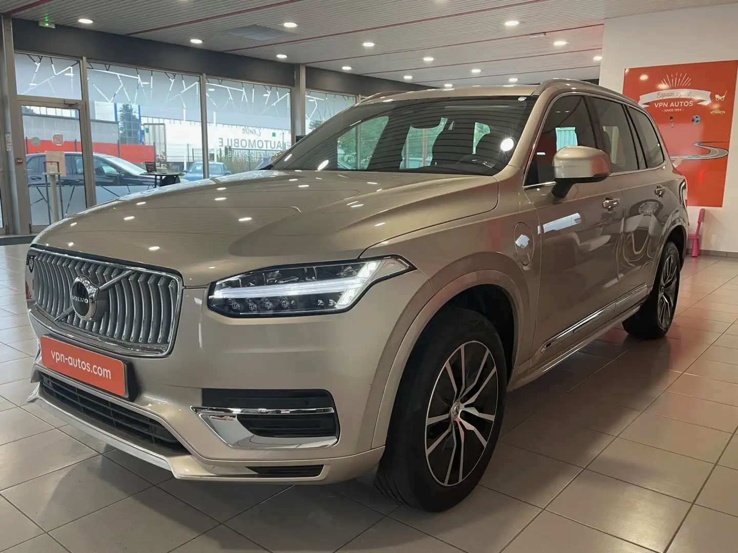 Volvo XC90 XC90Recharge T8 AWD 310+145 ch Geartronic 455 CORE PLUS CUIR+GPS+CAMERA+7 PLACES Zilver - 1