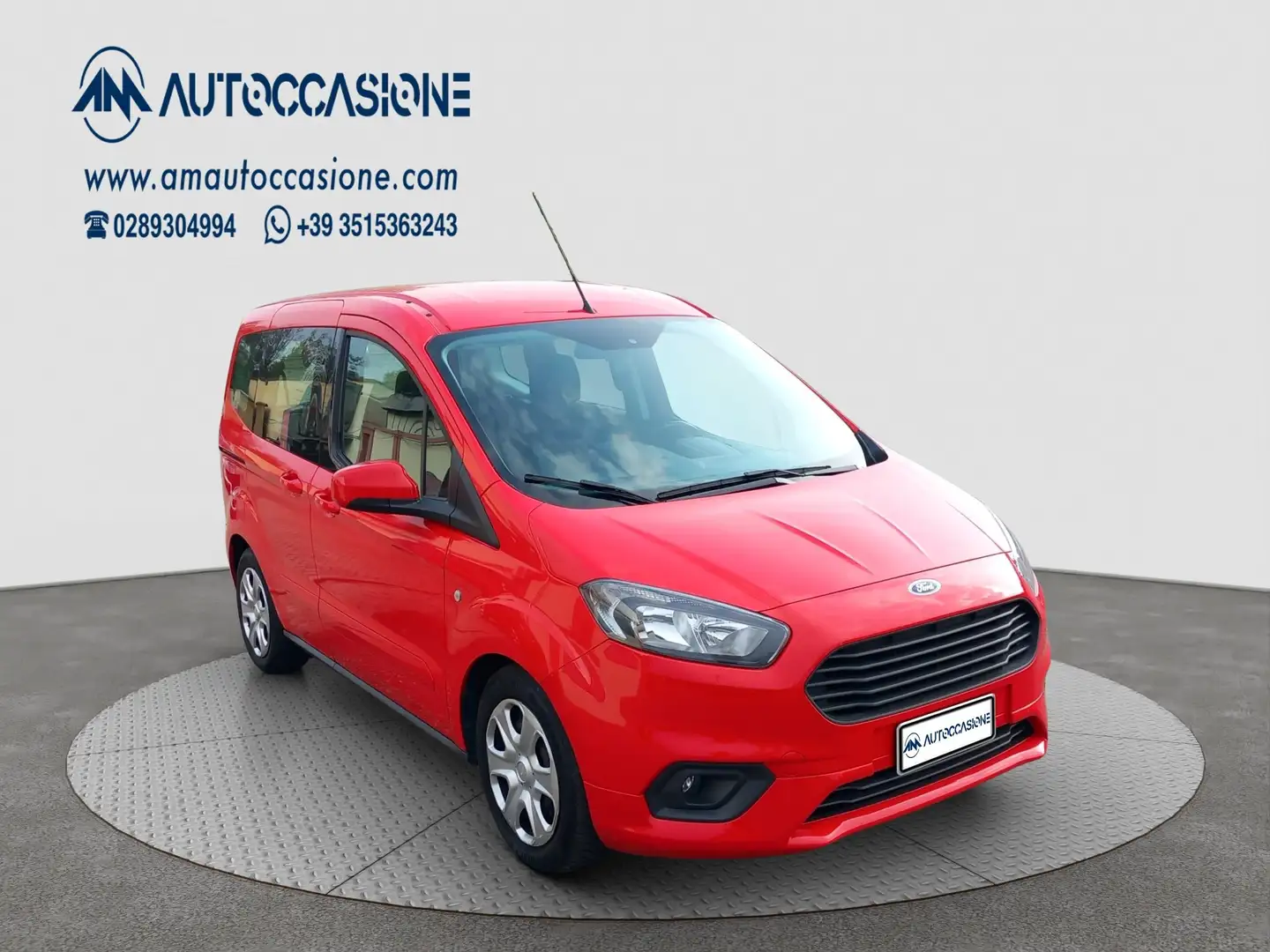 Ford Tourneo Courier 1500 TDCI 100 CV S&S PLUS Rosso - 1