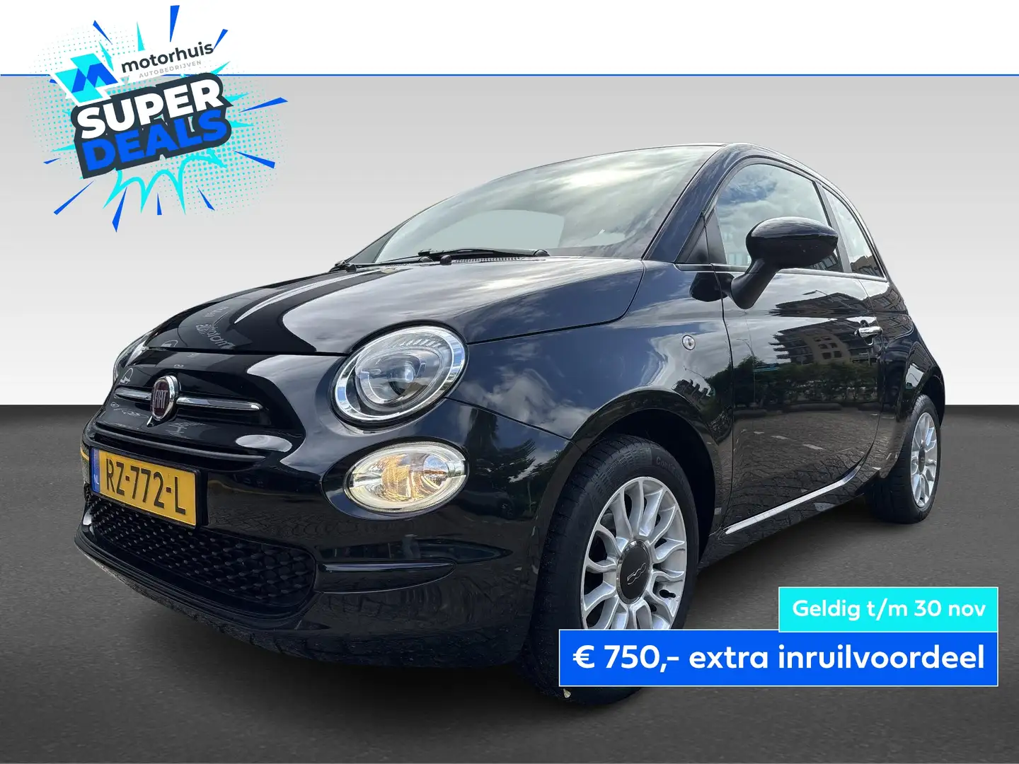 Fiat 500 0.9 80pk Twinair Turbo Pop Star Noir - 1