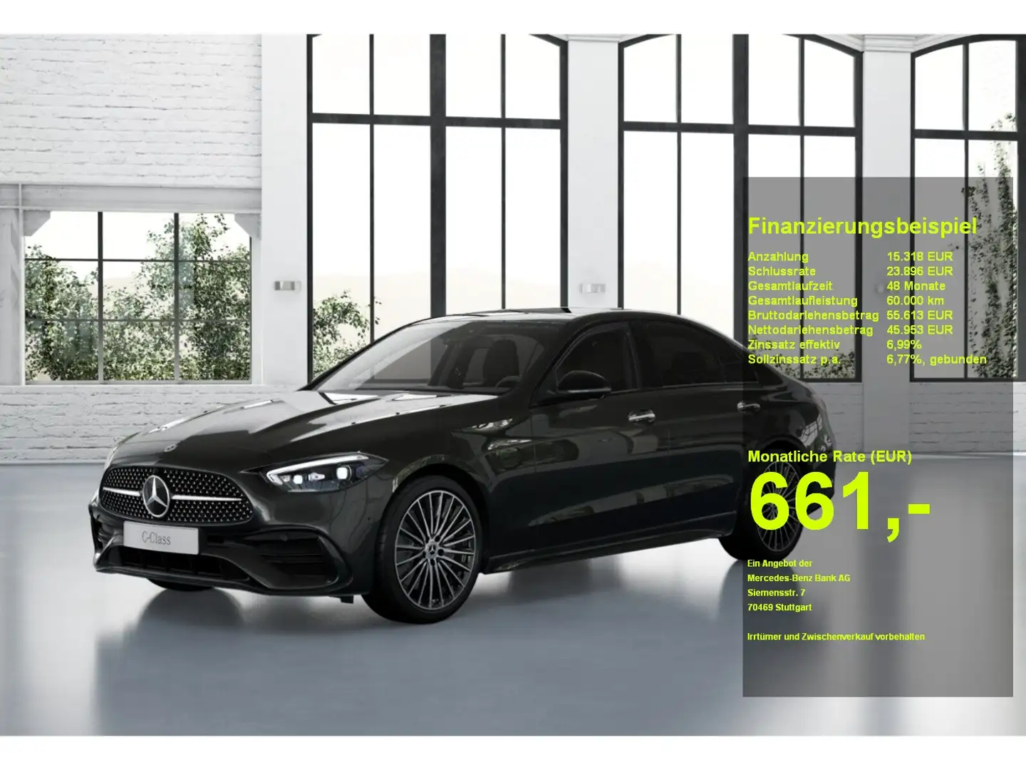 Mercedes-Benz C 200 #AMG #PANO-SD #DIGITAL LIGHT #AHK #NIGHT Gris - 1
