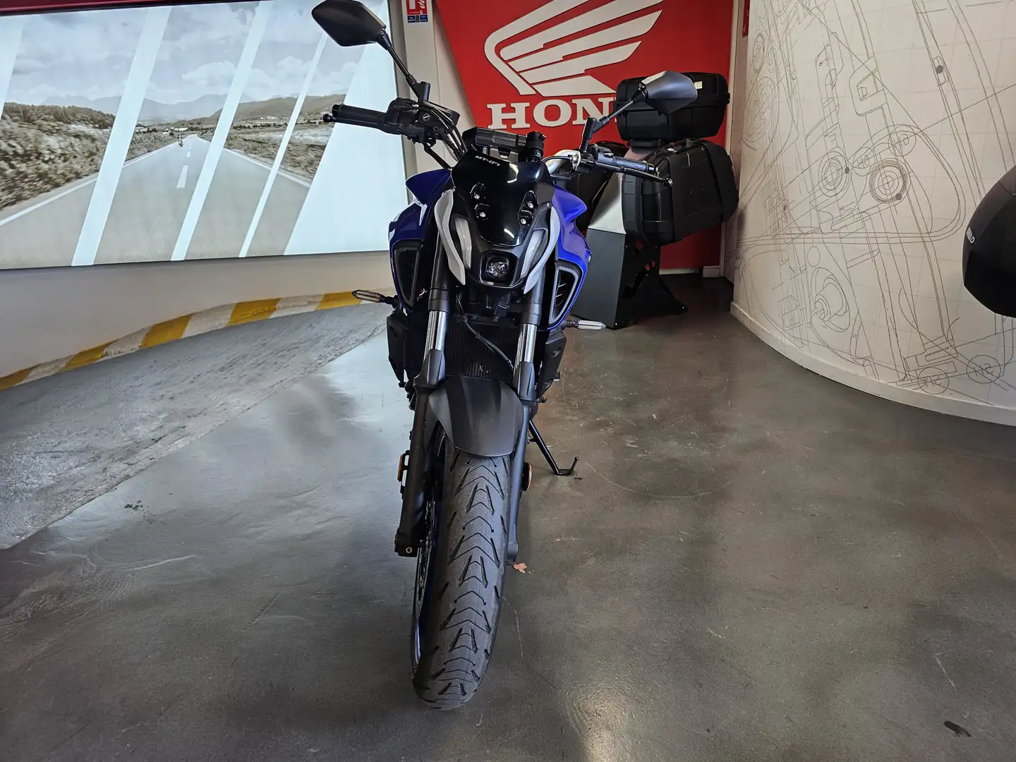 Yamaha MT-07 Bleu - 2