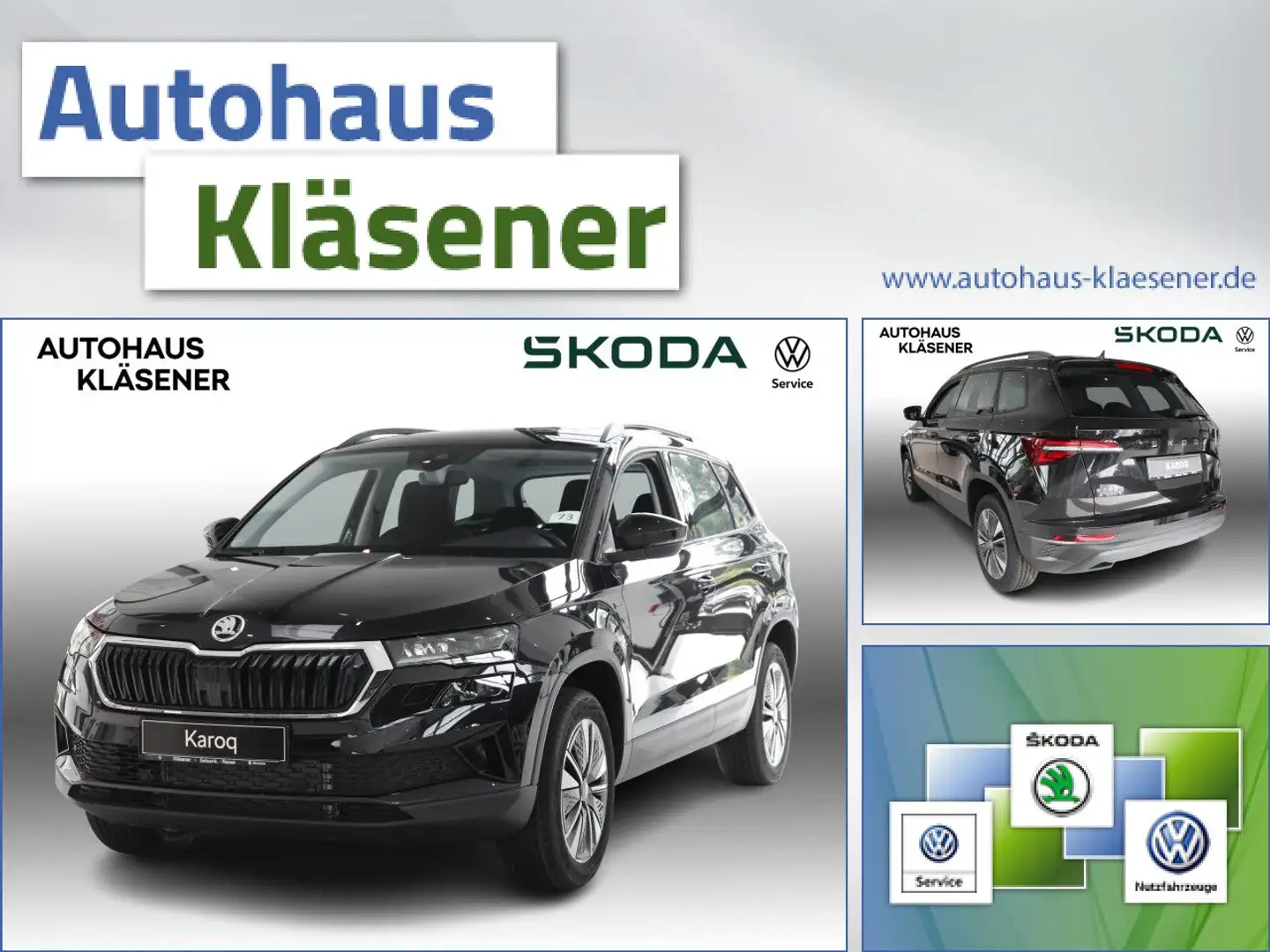 Skoda Karoq Tour 1,5 TSI Bluetooth Navi LED Klima Zwart - 1