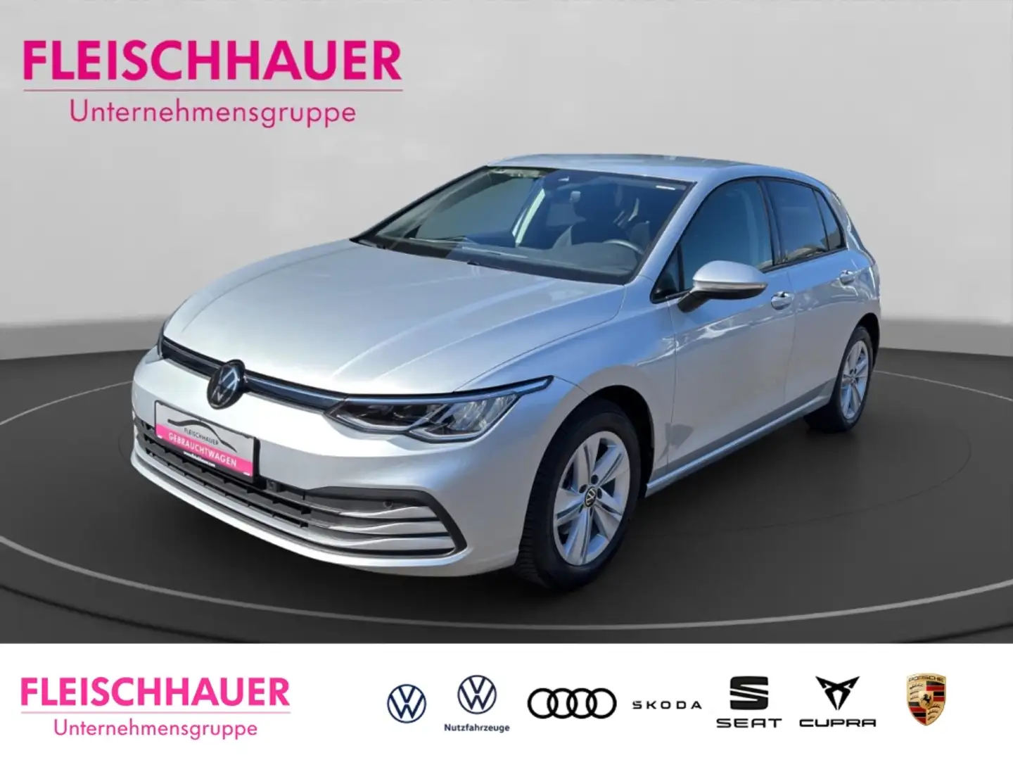 Volkswagen Golf VIII 2.0 TDI Life+AUTOMATIK+NAVI+5-TÜRER+ Silber - 1