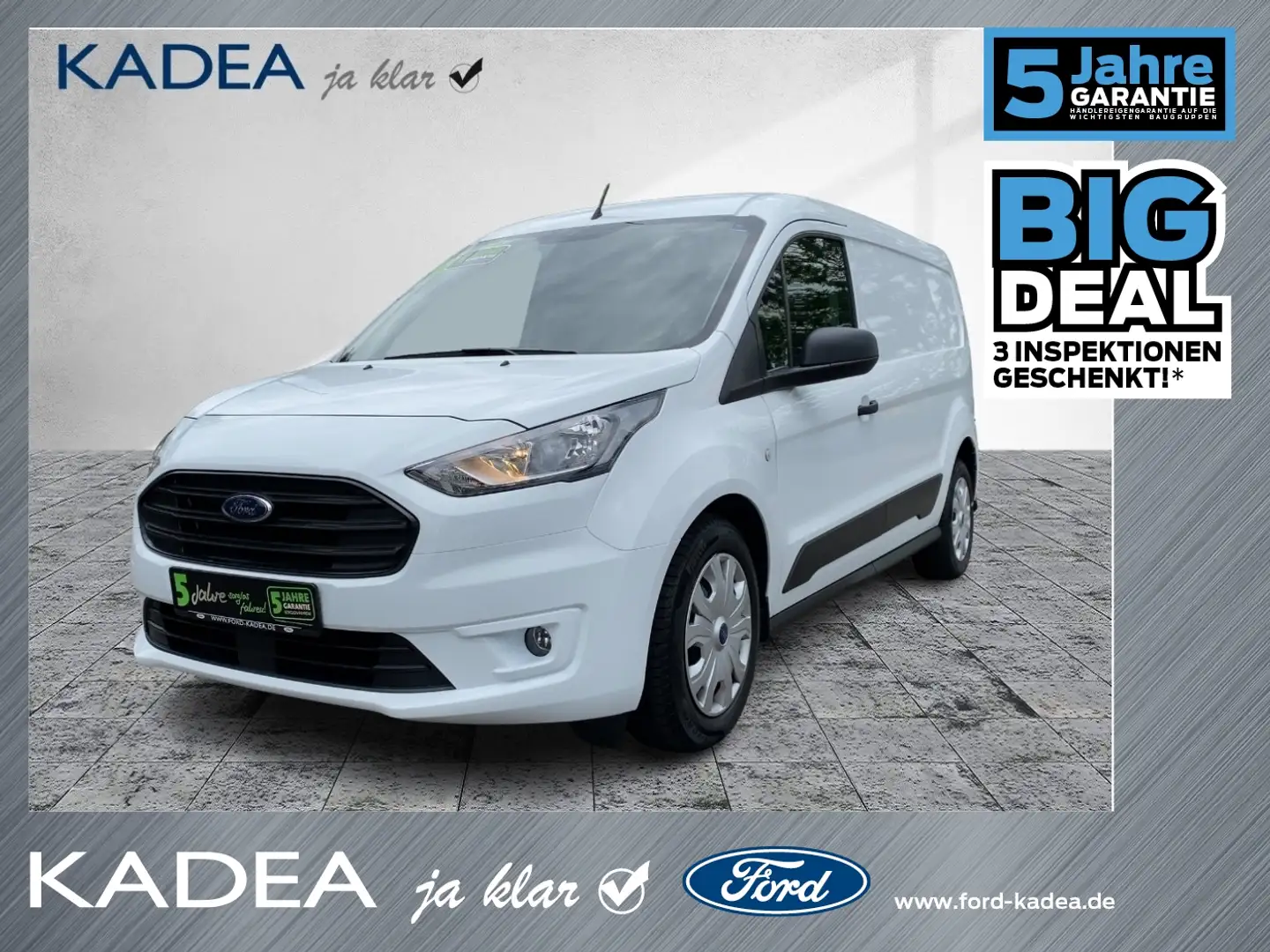 Ford Transit Connect 1.5 L2 Trend Klima|Tempomat Blanc - 1