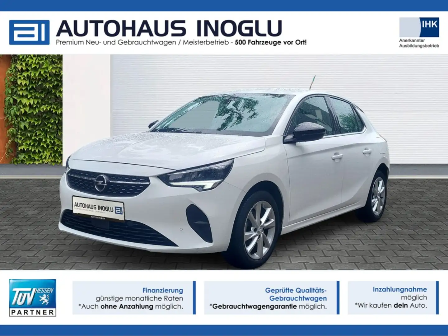Opel Corsa 1.2 Elegance*Kamera*LED*TLeder*Le Shz* Wit - 1