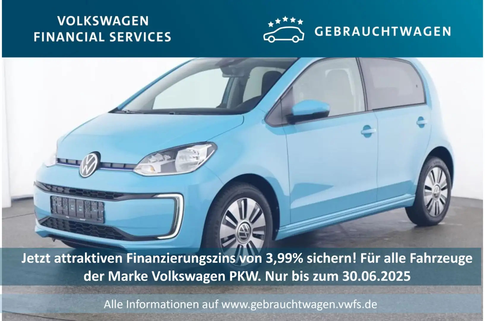 Volkswagen e-up! Move 61kW 4 Türen RFK*PDC*Tempo*Klima*SH Blau - 1