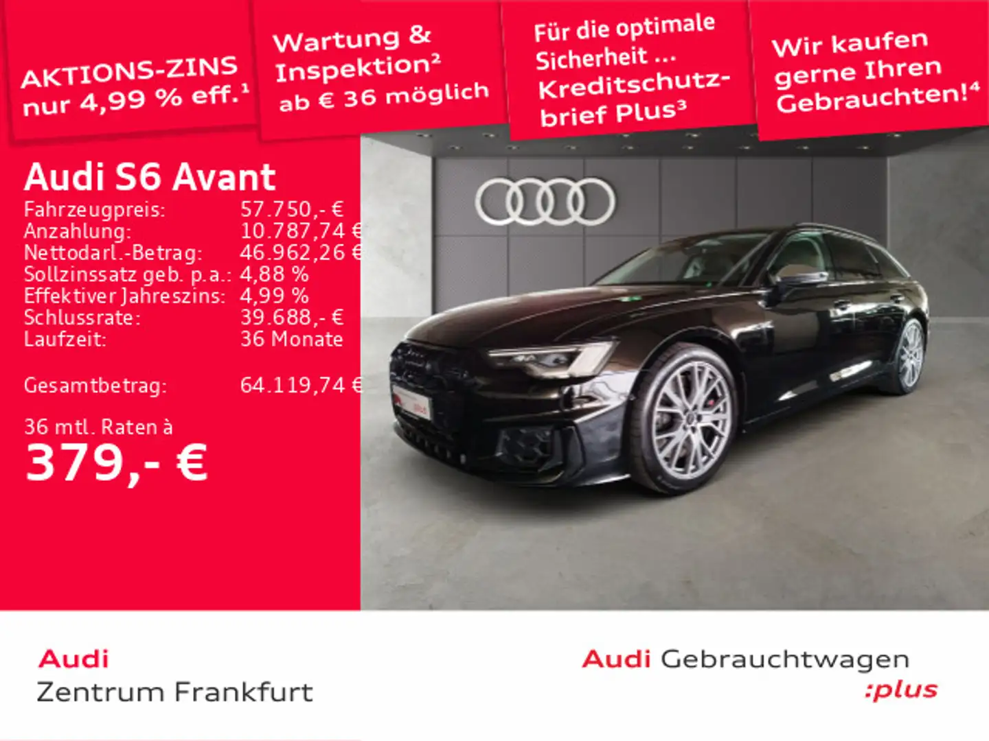 Audi S6 TDI tiptronic LED VC DAB Leder Noir - 1