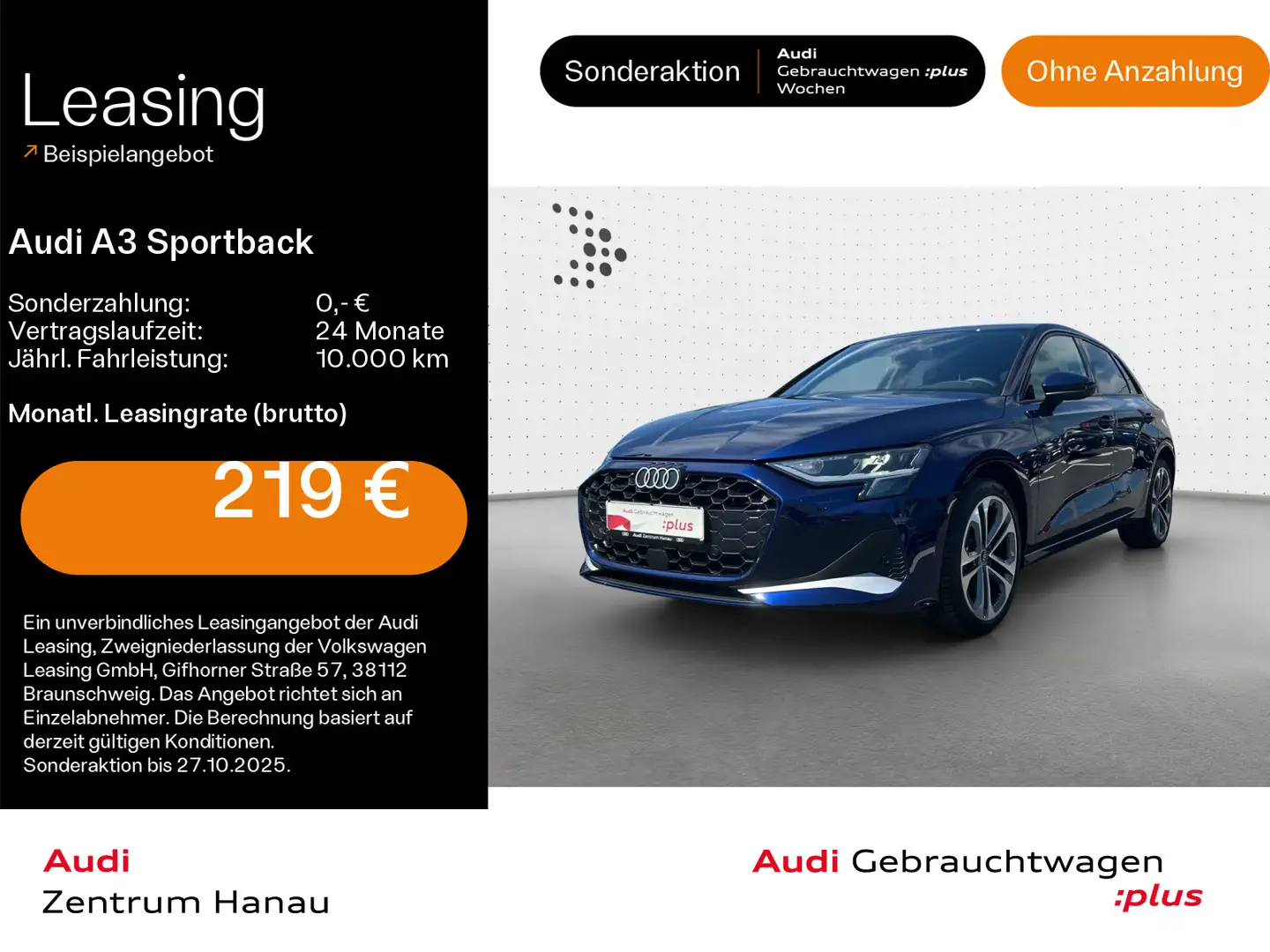 Audi A3 35 TFSI advanced*KAMERA*AHK*NAVI-PL Blauw - 1
