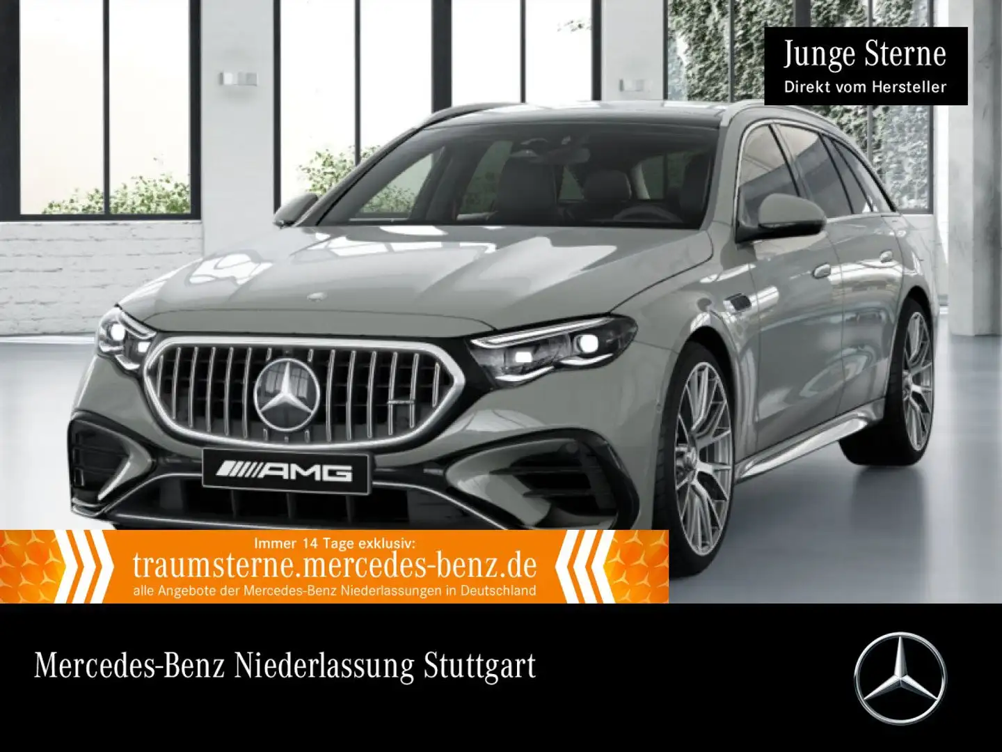 Mercedes-Benz E 53 AMG T 4M Hybrid 360° Pano Distr. HUD AHK PTS Grau - 1