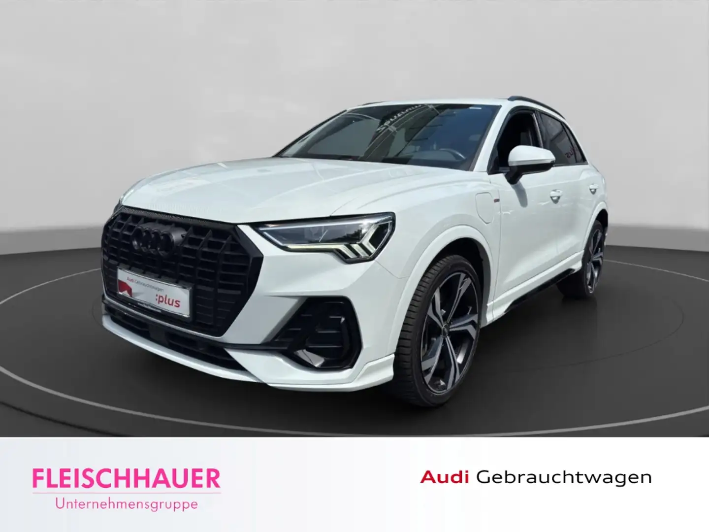 Audi Q3 45 TFSI e S line DSG+LED+AHK+LEDER+RFK+NAVI+CARPLA Weiß - 1