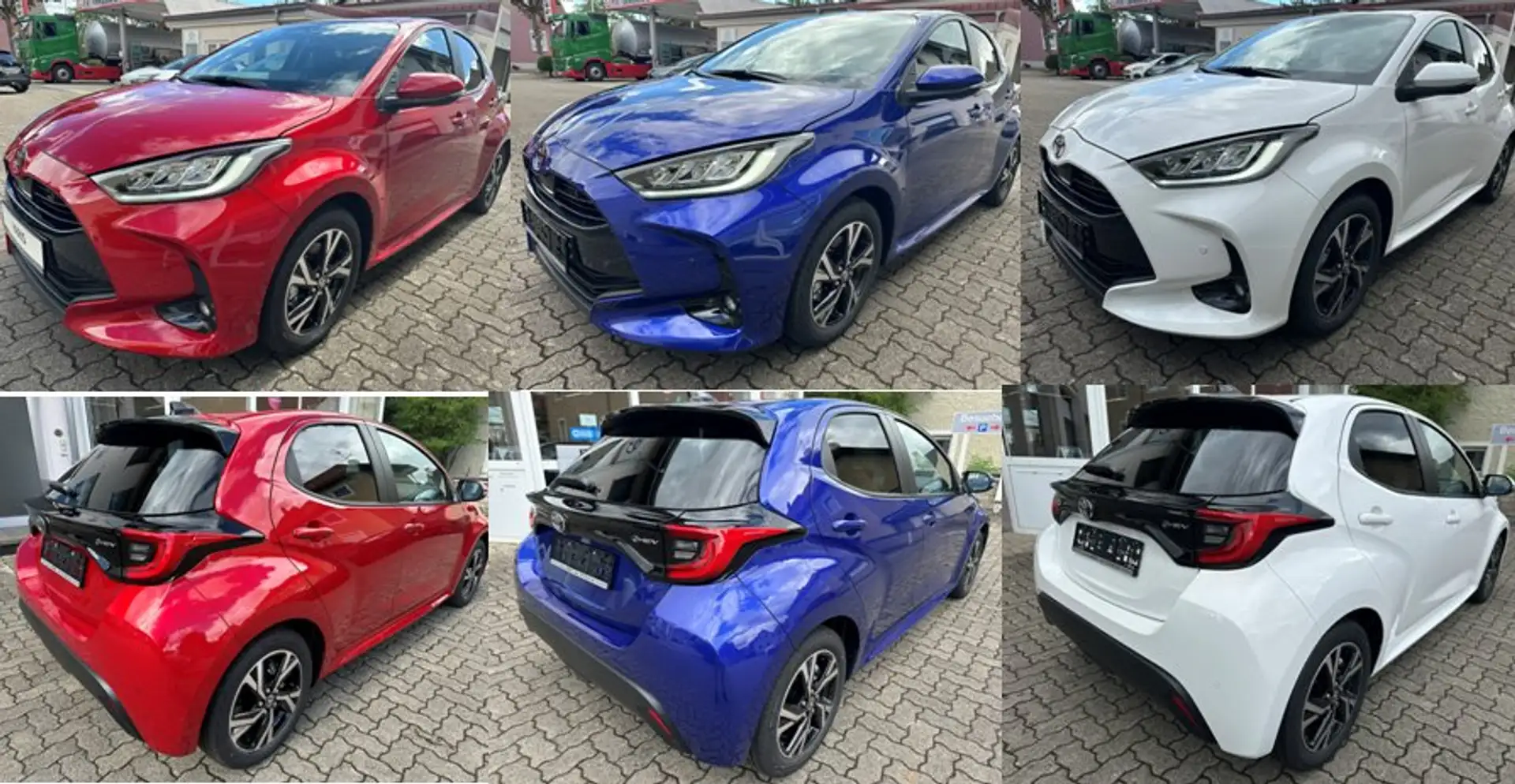 Toyota Yaris Hybrid 1,5L 116PS Active Drive Blau, Rot, Weiß Rouge - 1