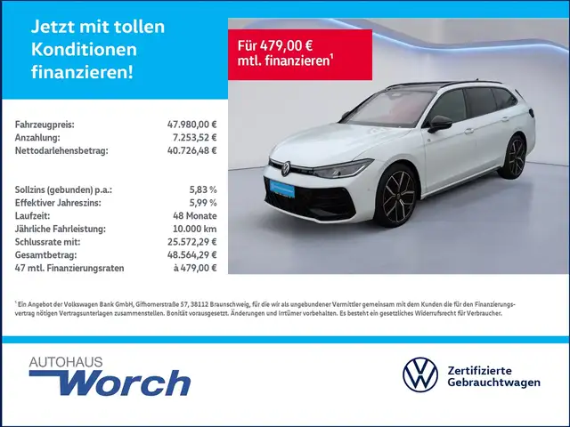 Volkswagen Passat R Line 2.0 TDI 4MO DSG STHZ+PANO+AHK+
