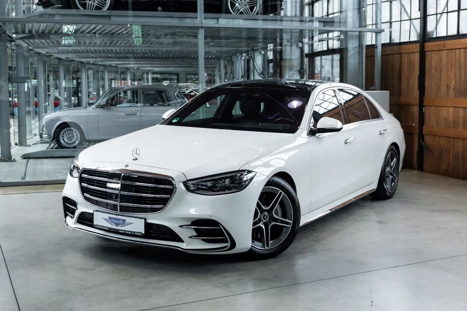 Mercedes-Benz S 580 4MATIC L|AMG Line|Mem.|360°.|Chauffeurpak. Weiß - 1