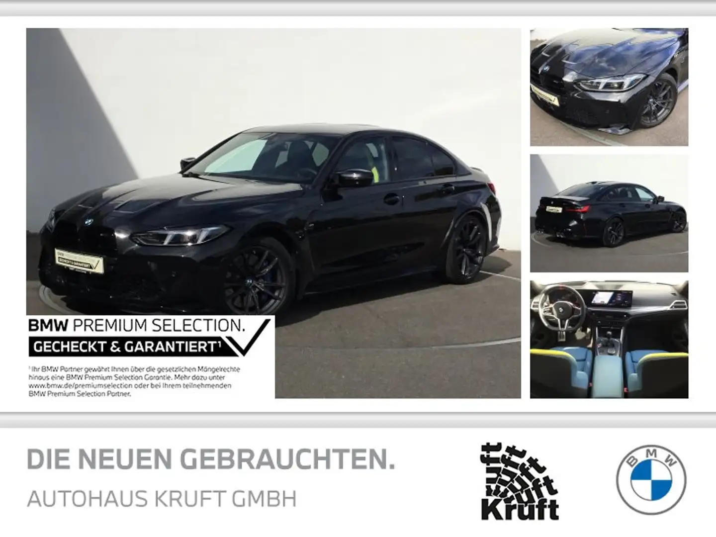 BMW M3 Limousine LC PROF+HUD+PAP+LED+E SITZE+LEDER Noir - 1