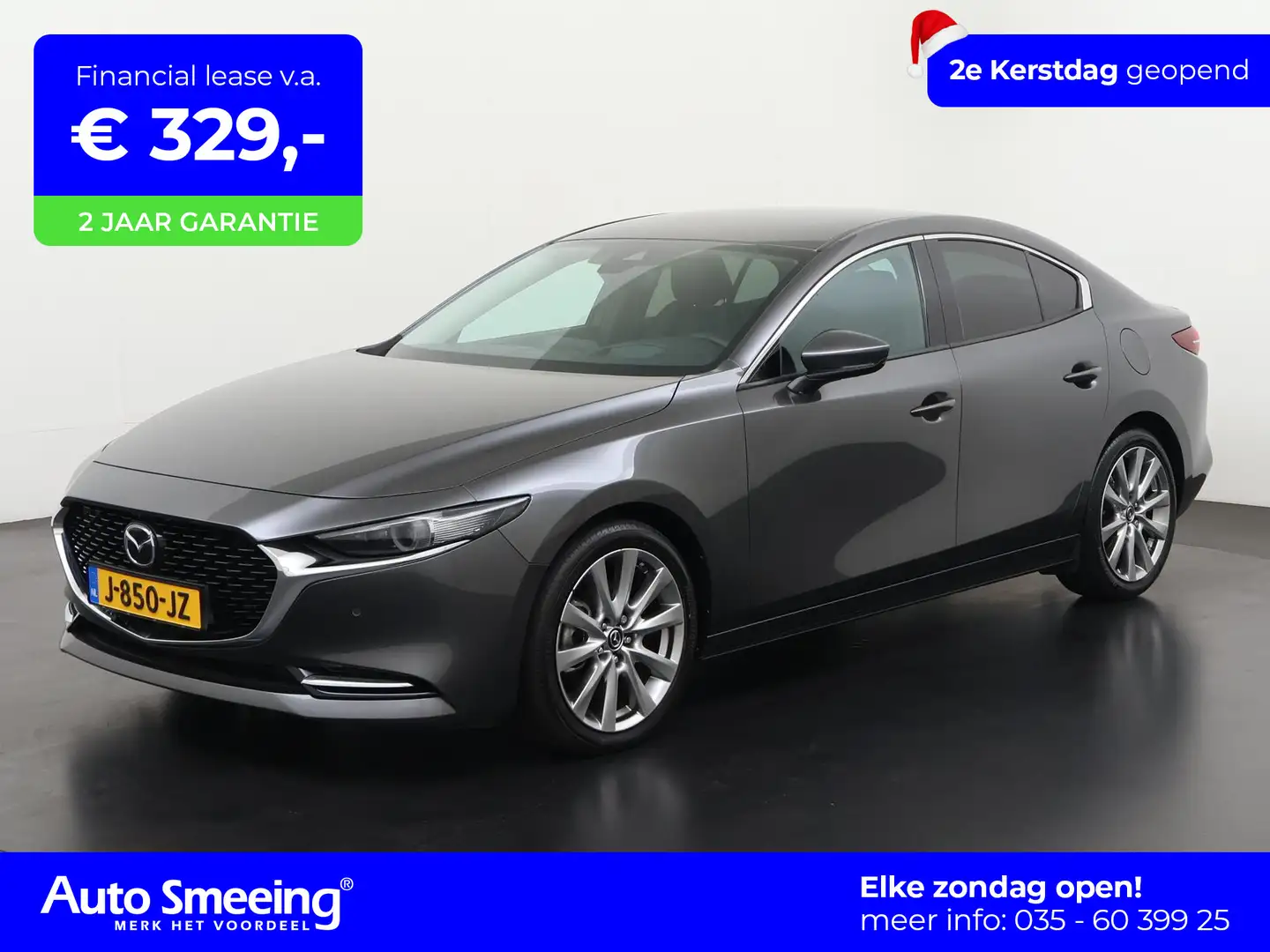 Mazda 3 2.0 e-SkyActiv-X M Hybrid Luxury Automaat | Leder Gris - 1