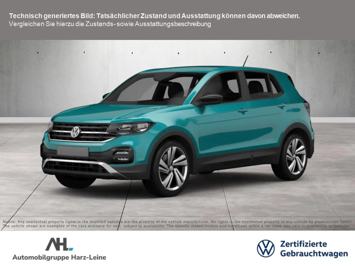 Volkswagen T-Cross 1.0 TSI Life LED ACC AHK RFK Beats Grün - 1