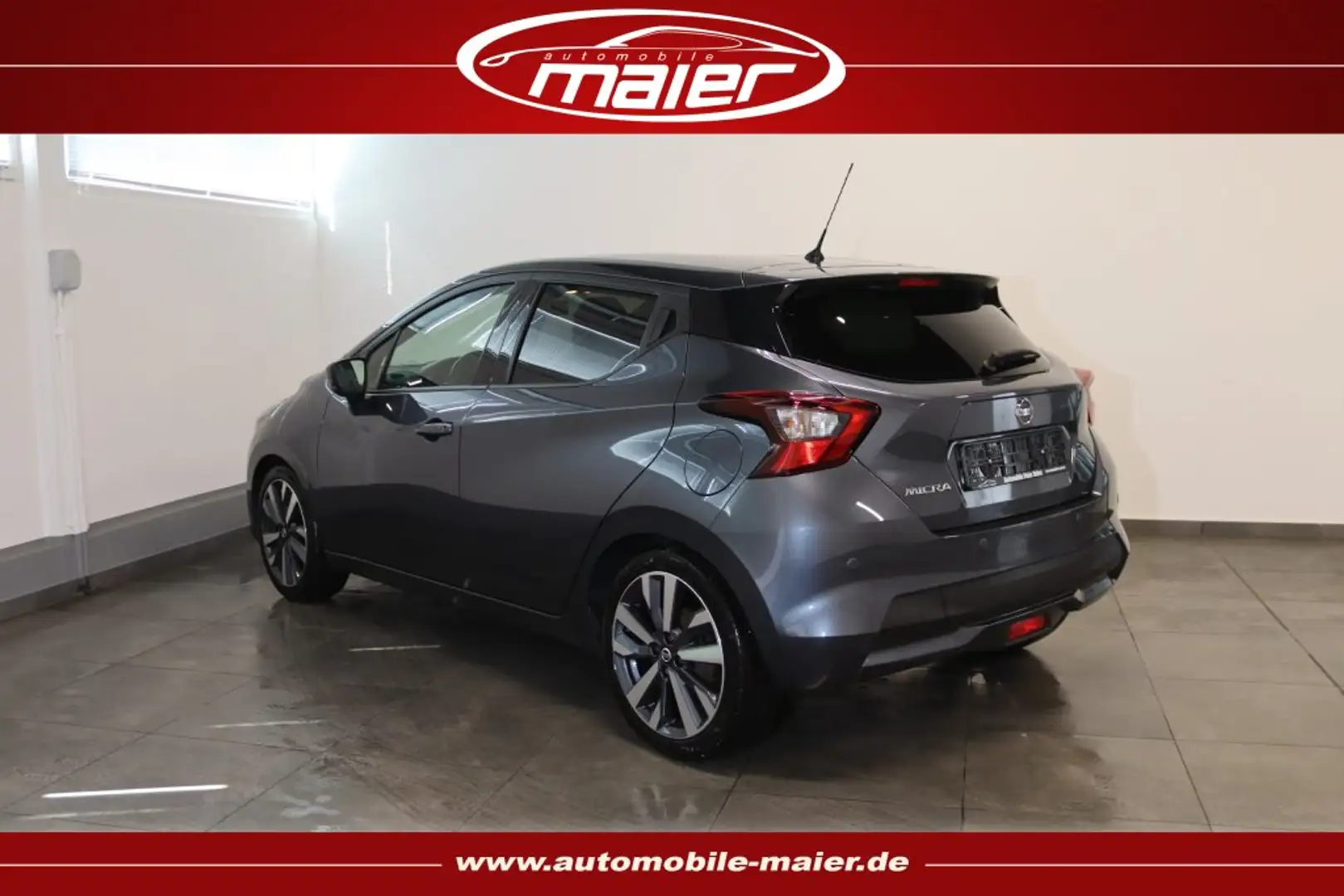 Nissan Micra Tekna-Navi-Kamera-Temp-Bluetooth-SHZ-KESSY Gris - 2