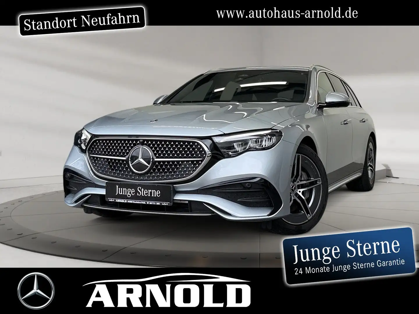 Mercedes-Benz E 220 E 220 T d 4M AMG-Line AHK Standhzg. KeylessGo ! BC Silber - 1