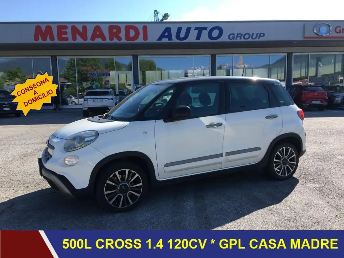 Fiat 500L 1.4 T-Jet 120cv GPL Cross 55 MILA KM!! NAV+CAMERA Bianco - 1