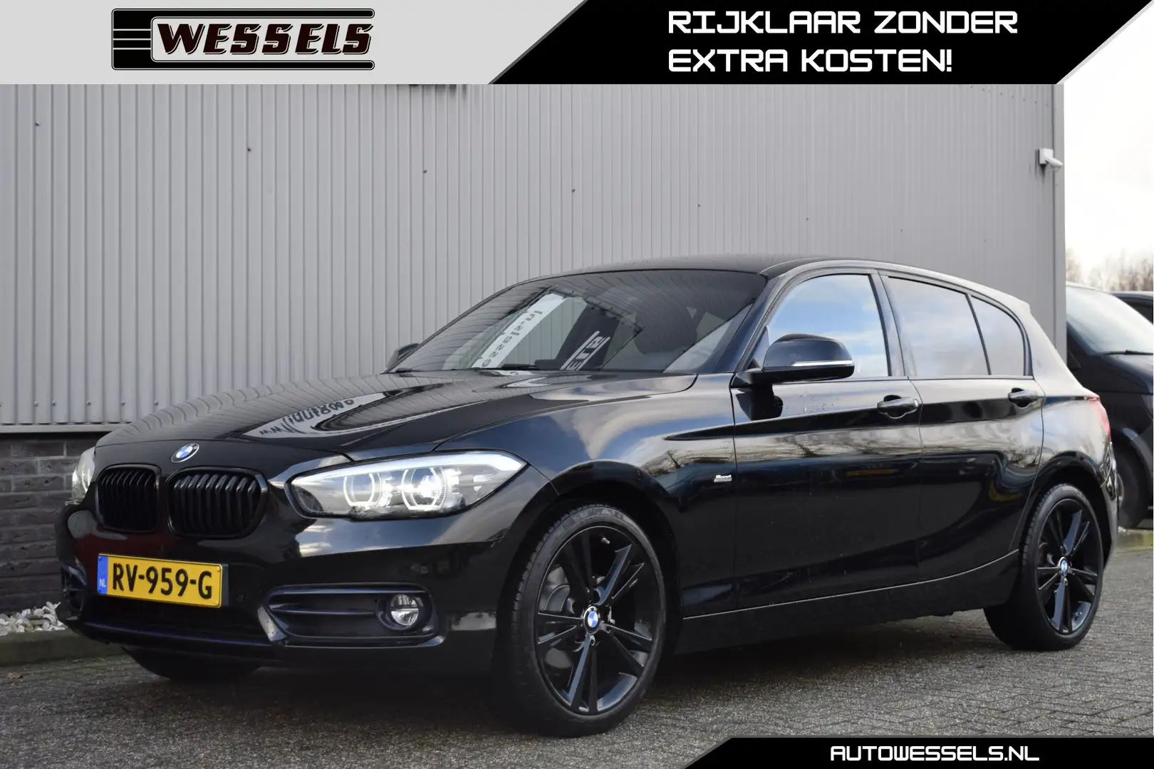 BMW 116 1-serie 116i Edition Sport Line Shadow Executive S Zwart - 1
