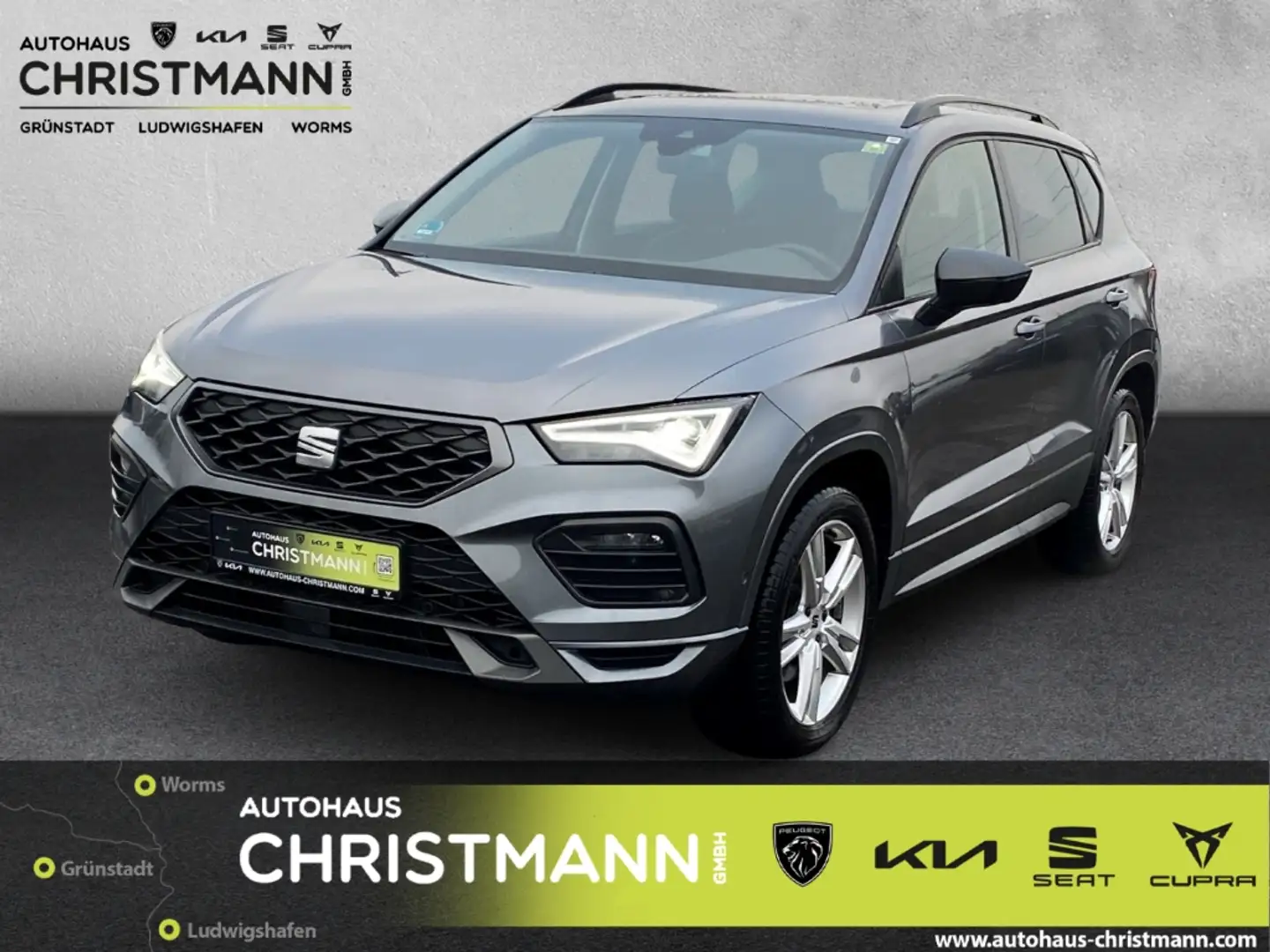 SEAT Ateca FR 4Drive 2.0 TDI EU6d AD AHK-klappbar Navi Digita Grau - 1