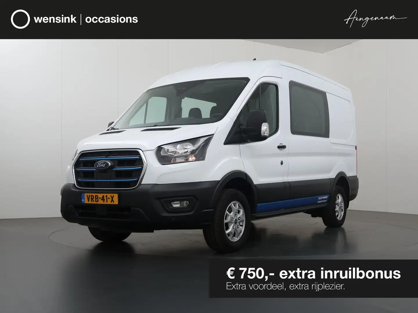 Ford E-Transit 350 L2 H2 TREND 68 kWh | DUBBEL CABINE | 317 KM WL Alb - 1