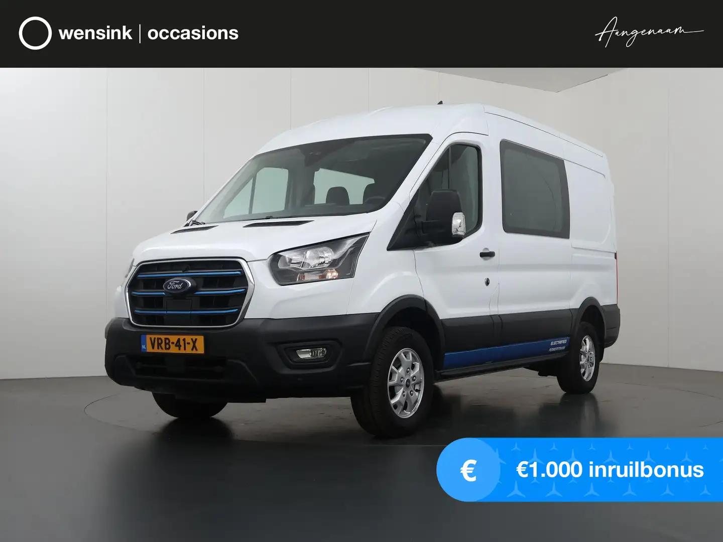 Ford E-Transit 350 L2 H2 TREND 68 kWh | DUBBEL CABINE | 317 KM WL Fehér - 1