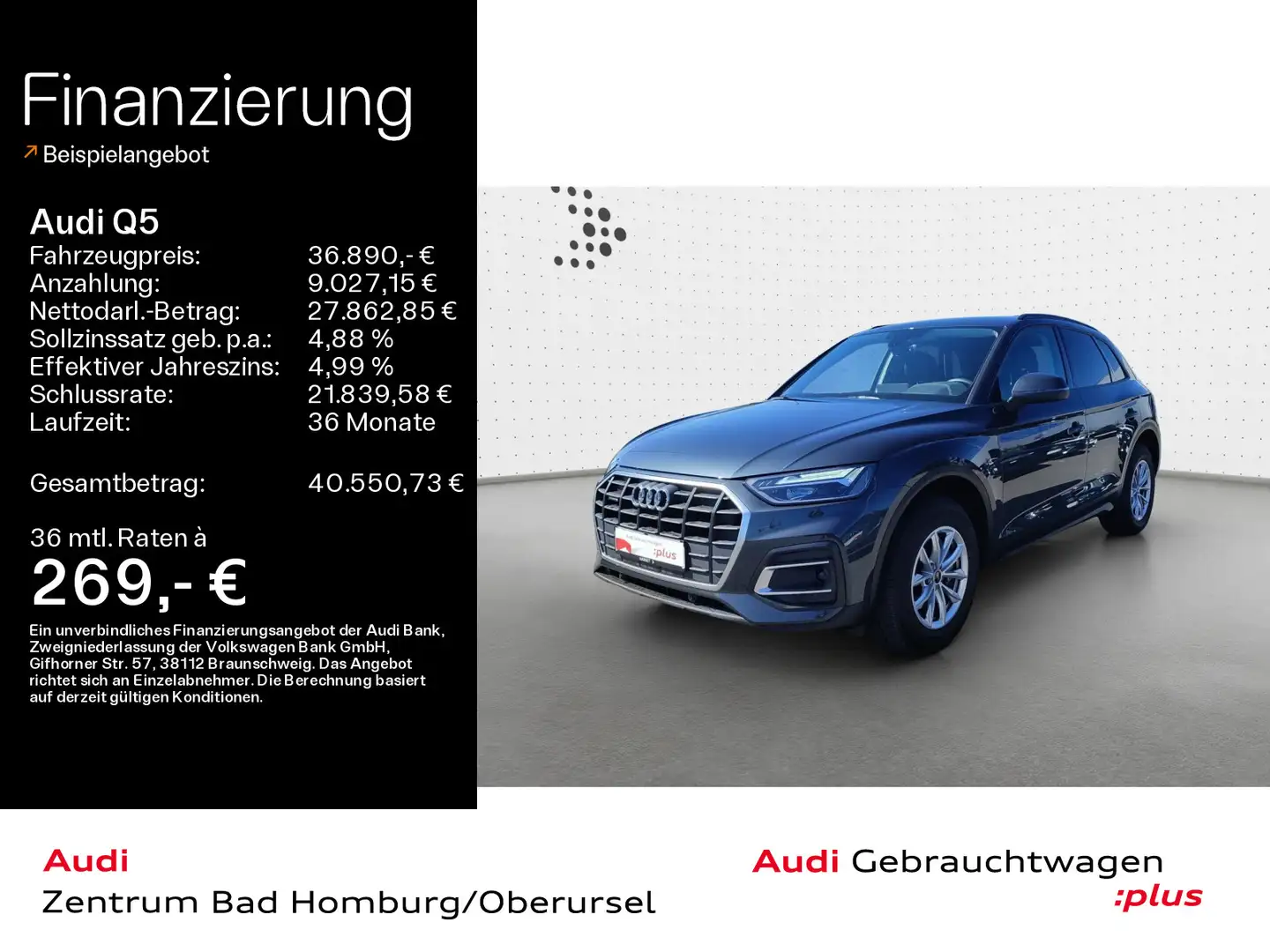 Audi Q5 SUV 40 TDI quattro*Einparkhilfe*AHK*Navi*Sitz Gris - 1
