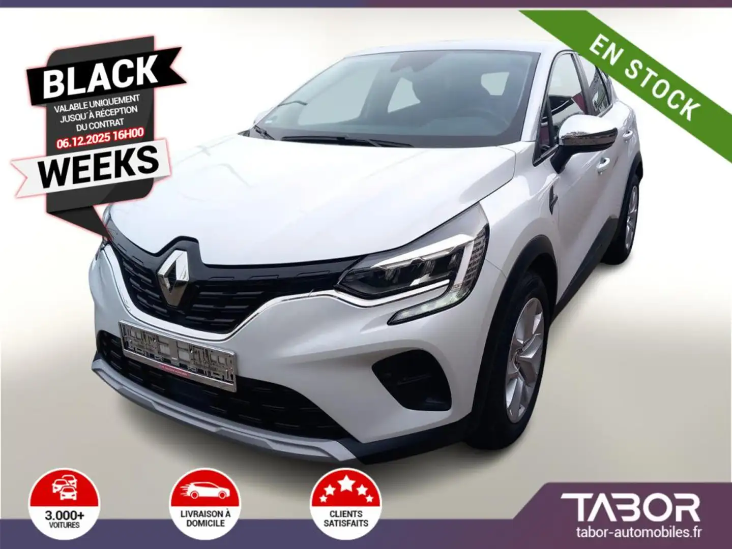 Renault Captur 1.3 TCe 140 Zen Nav LED Cam PDC Blanc - 1