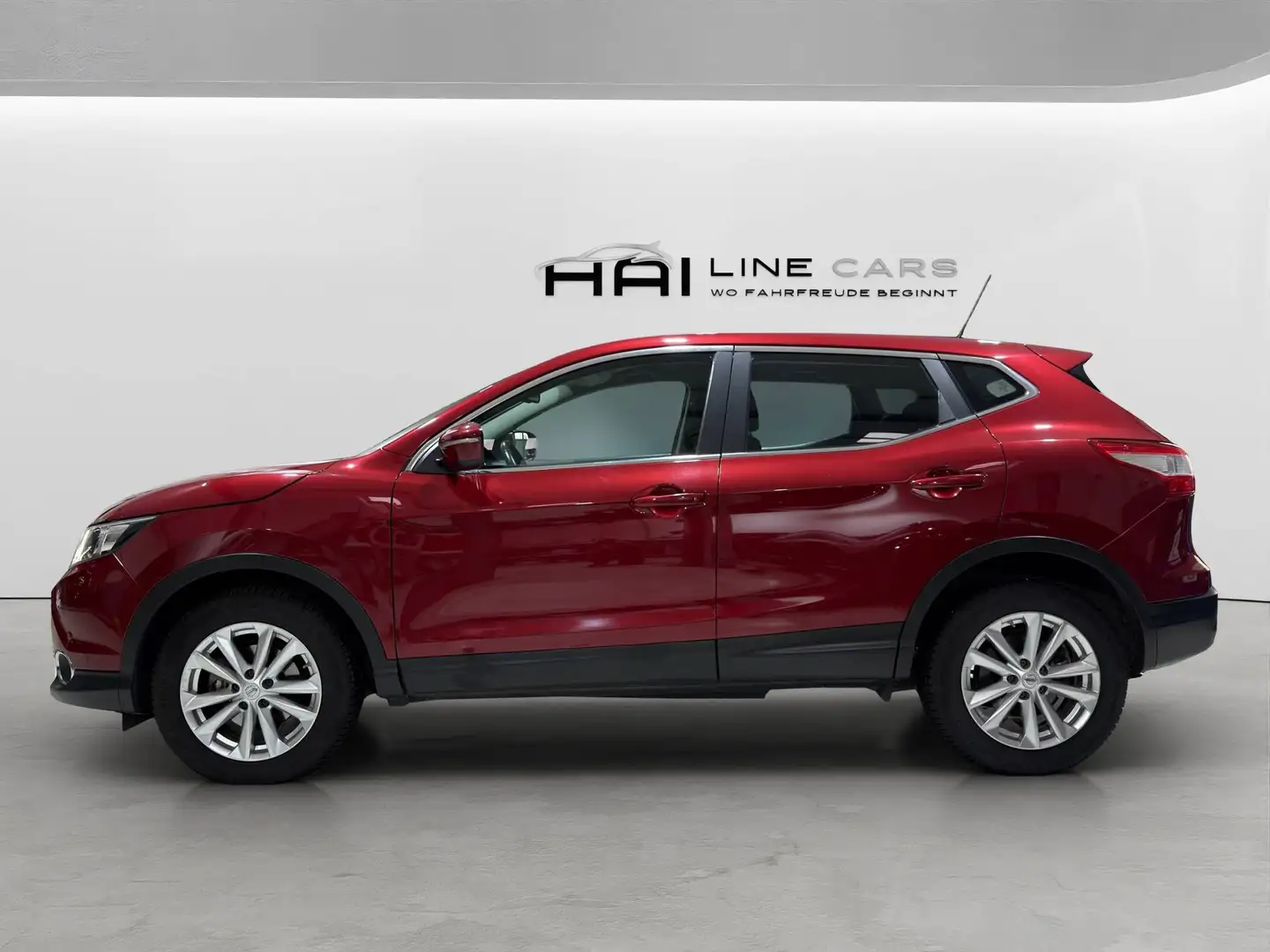 Nissan Qashqai dCi 1,6 Automatik | NAVI | Rückfahrkamera | Parksensoren | Rot - 2