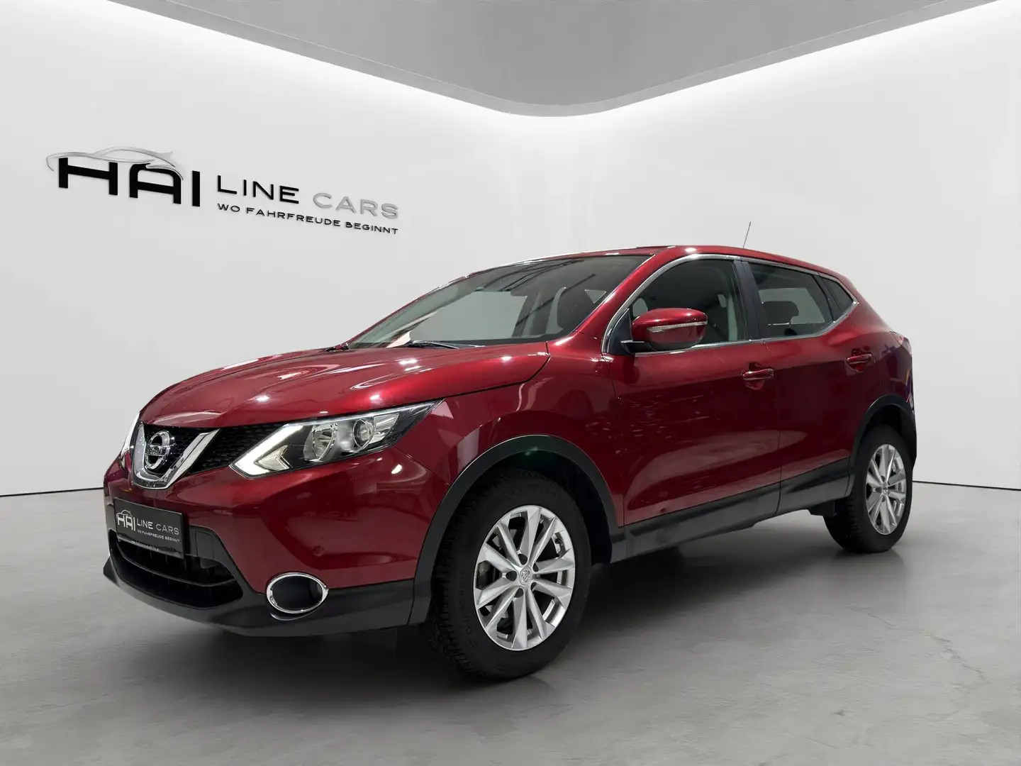 Nissan Qashqai dCi 1,6 Automatik | NAVI | Rückfahrkamera | Parksensoren | Rot - 1