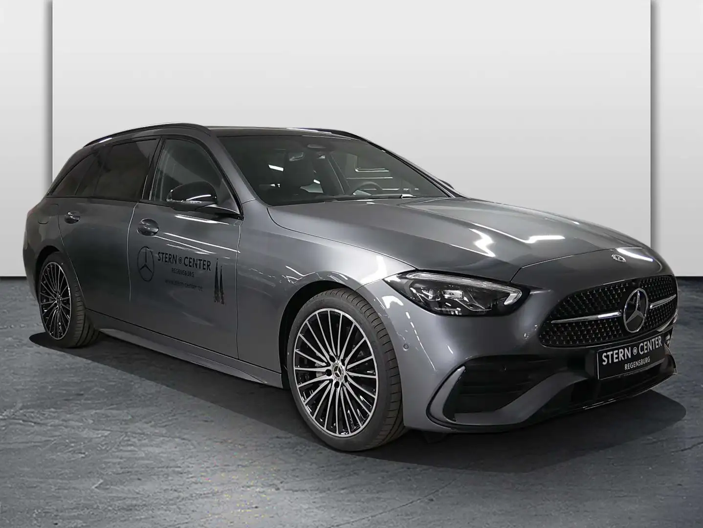 Mercedes-Benz C 220 d T+AMG+AHK+DIST+360°+MEMORY+PANO+NIGHT+++ Szürke - 2