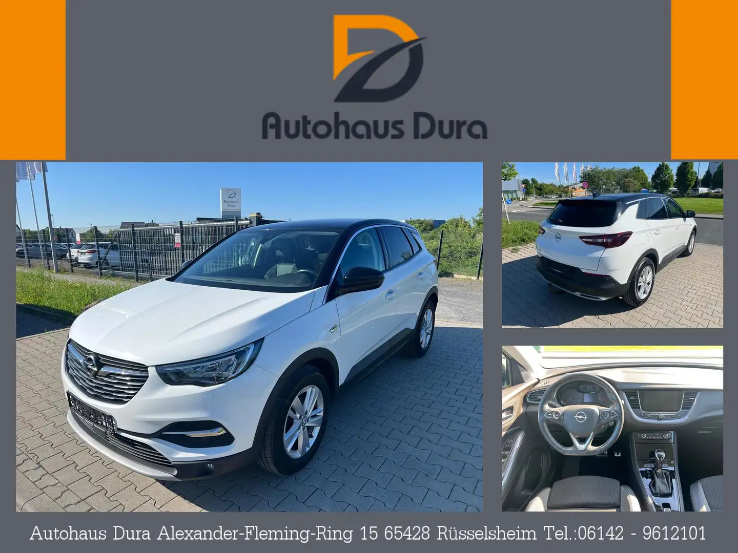 Opel Grandland X 2.0 D 120 Jahre Aut. Navi+Ahk+Kamera Blanc - 1