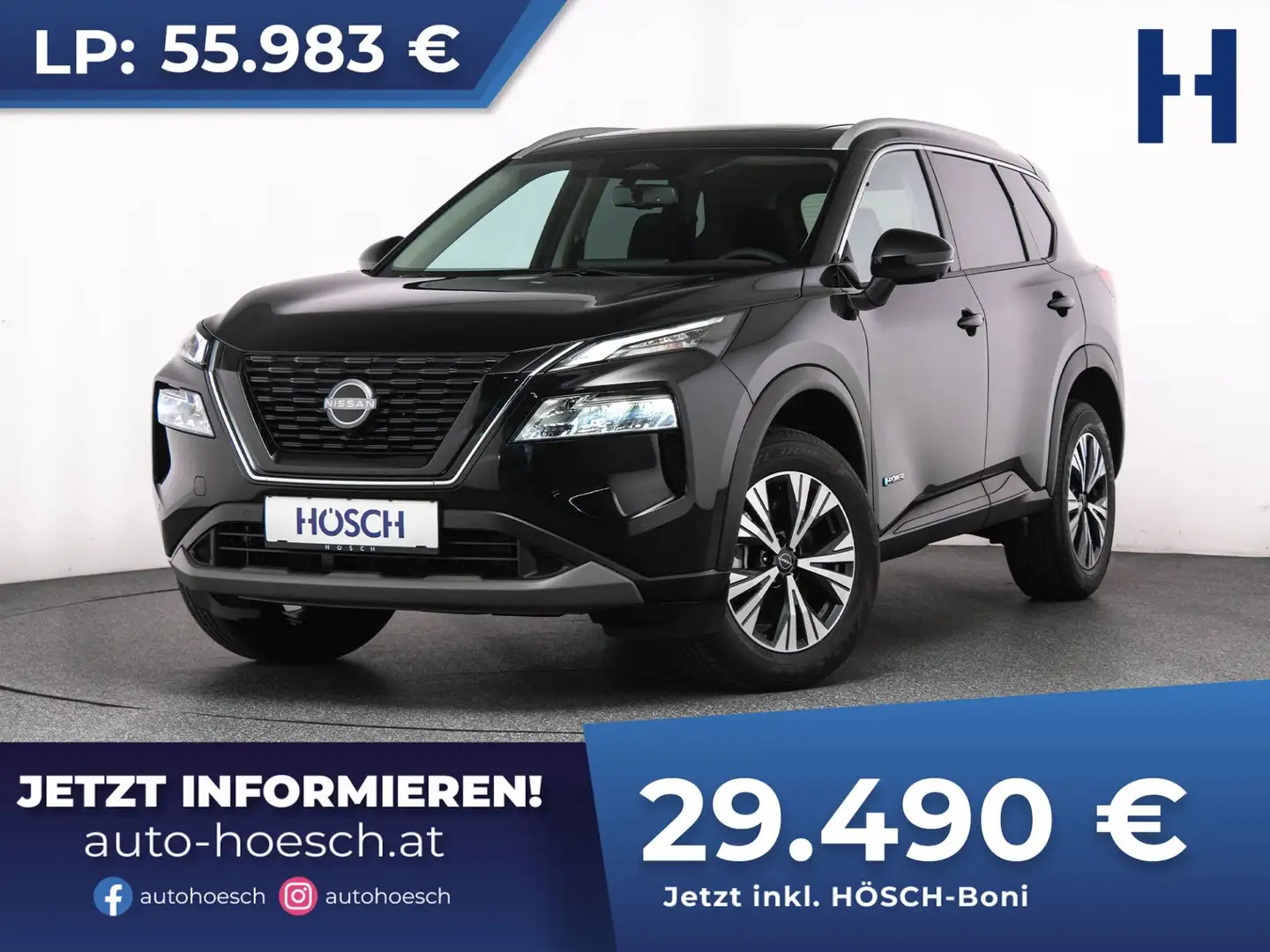 Nissan X-Trail 1.5 e-Power N-Connecta 360° ASSISTENZ Schwarz - 1