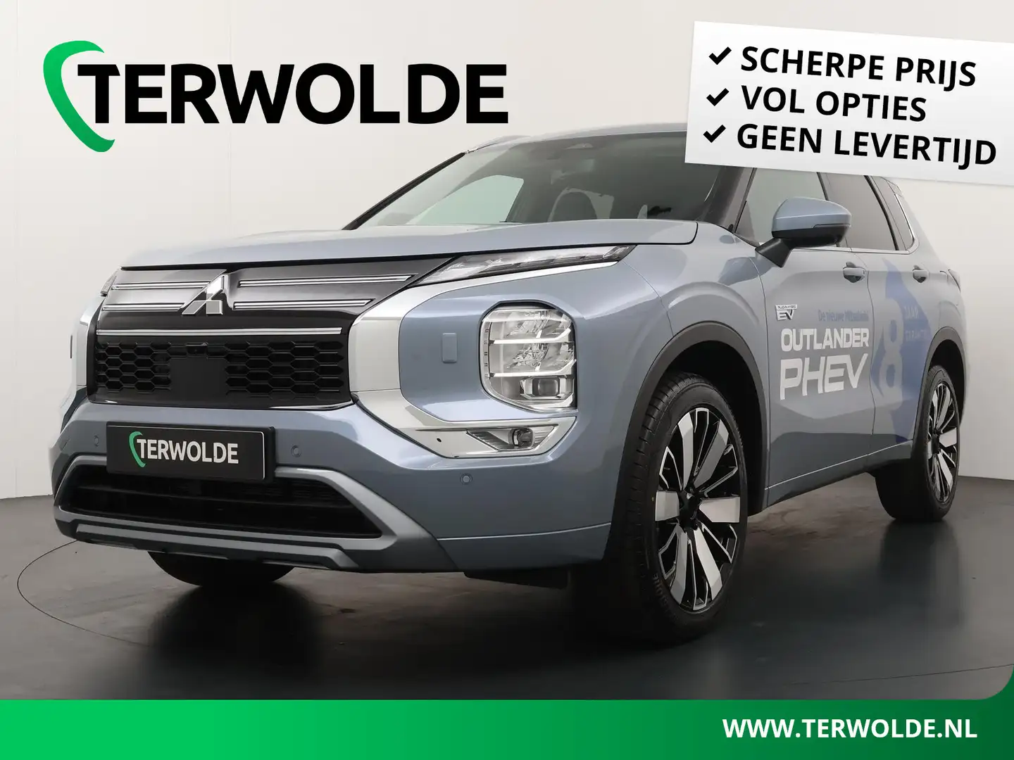 Mitsubishi Outlander 2.4 PHEV Instyle | 8 Jaar Garantie! | Achterbank v Grijs - 1