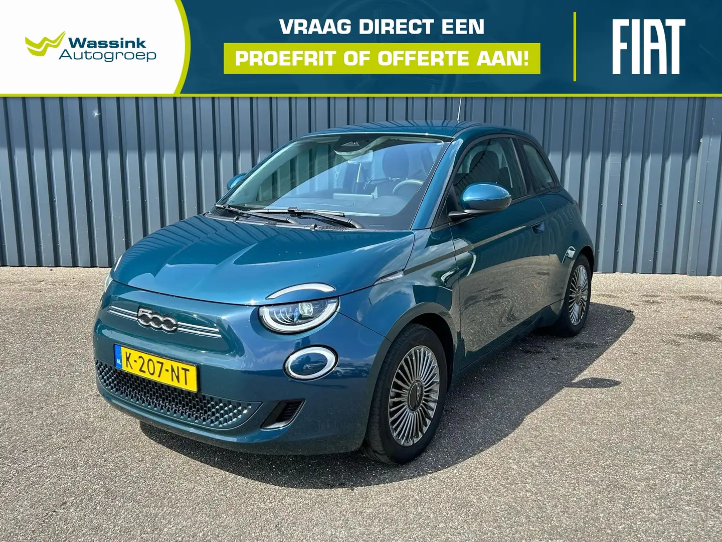Fiat 500e 42kwh Action 118 pk I Navigatie I Apple Carplay/An Groen - 1