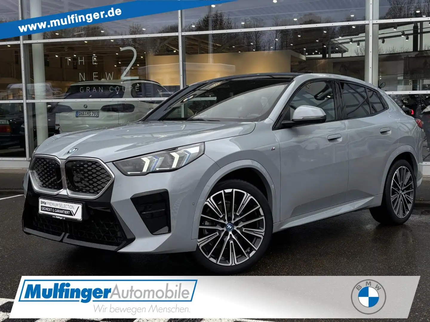 BMW iX2 x30 M Sport Leas ab 419,- EUR PanoD.H/K AHK 20 Grau - 1