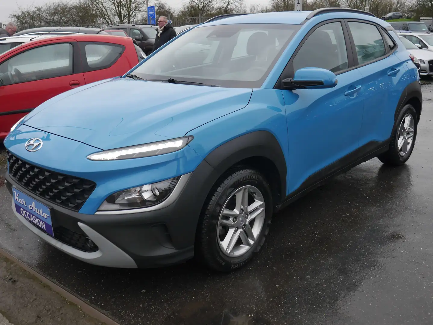 Hyundai KONA 1.0 T-GDi MHEV*CAMERA*CLIM*31000KM* AUTOMATQUE Bleu - 2