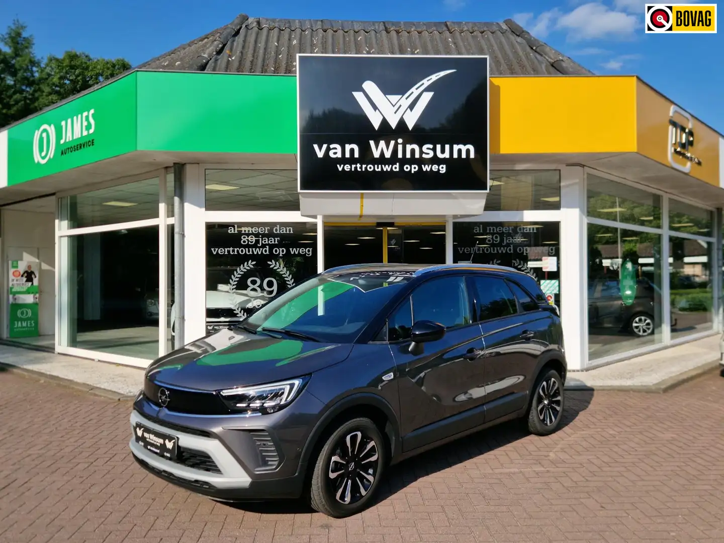 Opel Crossland 1.2 Turbo Elegance | Navi | Panoramadak | Camera | Gris - 1