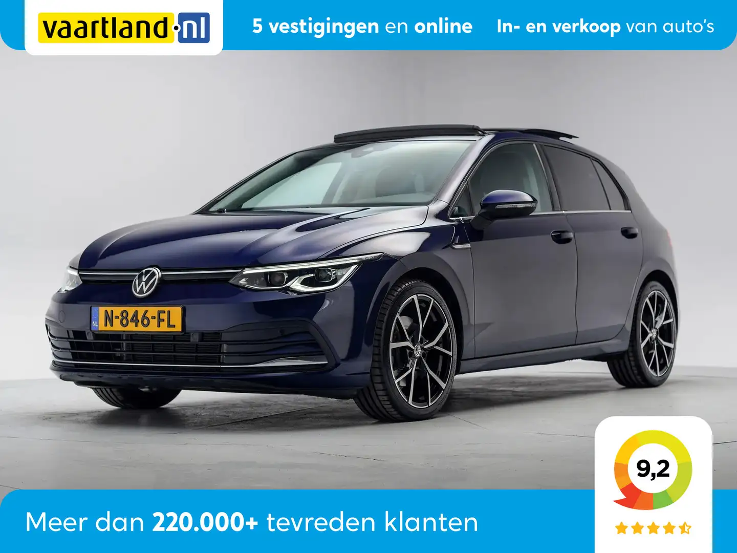 Volkswagen Golf 1.5 eTSI Style [applecarplay/androidauto,full LED Bleu - 1