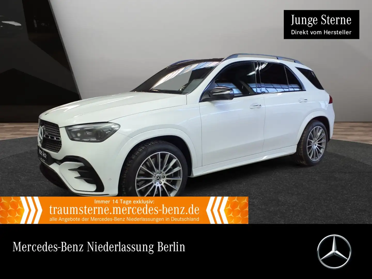 Mercedes-Benz GLE 450 d 4M AMG+NIGHT+PANO+360+AHK+MULTIBEAM+21" Weiß - 1