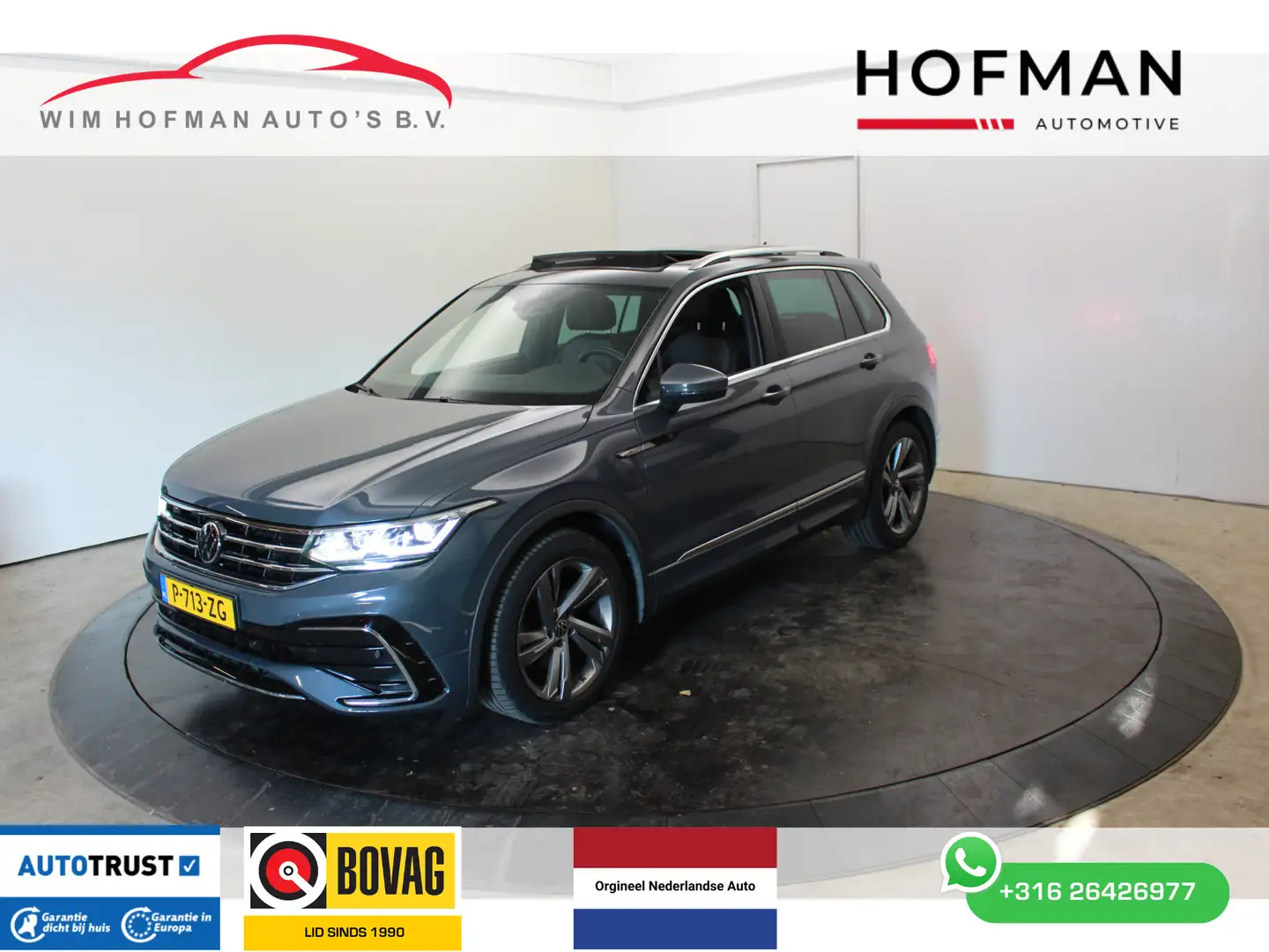 Volkswagen Tiguan 1.5 TSI R-Line EL Trekh+aKlep Panodak Virtual Came Grau - 1