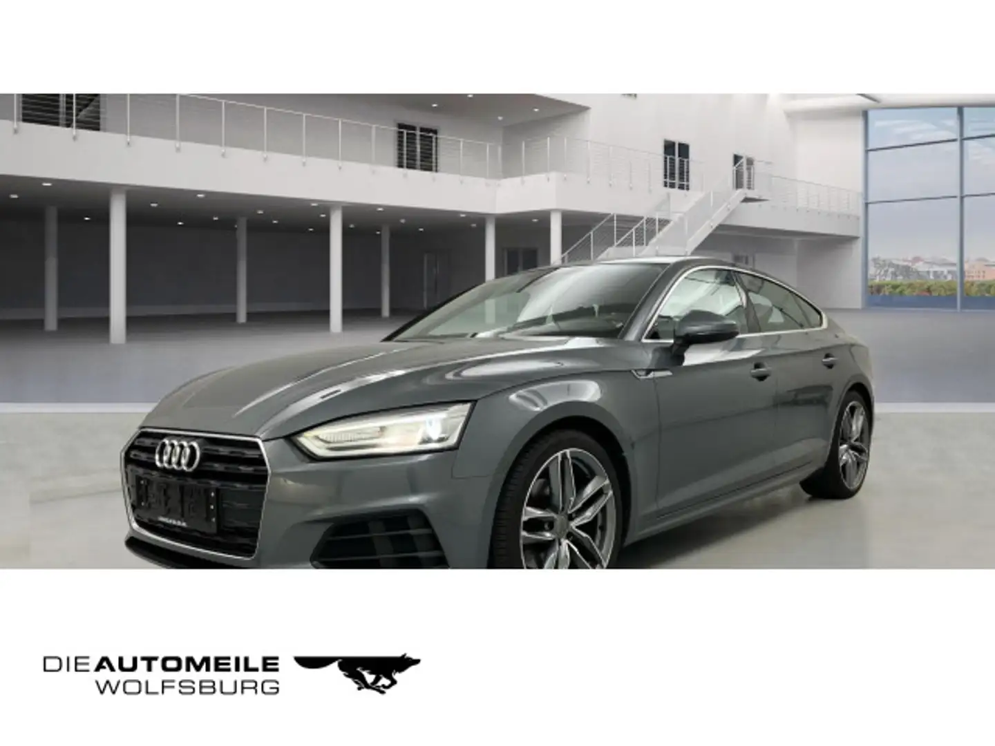 Audi A5 2.0TFSI S tronic AHK/NAVI/XENON/APS Gris - 1