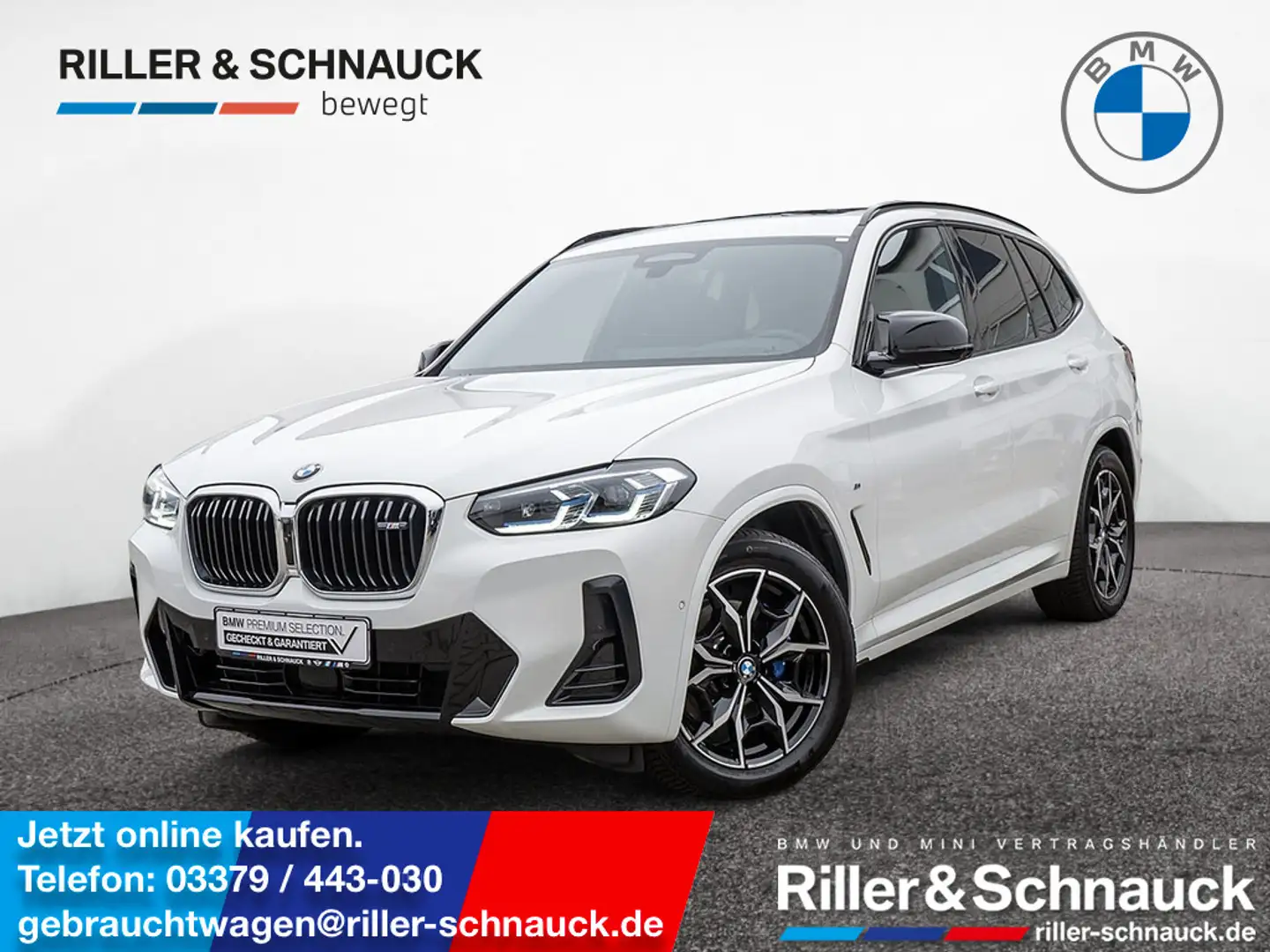 BMW X3 M 40d xDrive STANDHZ LED PANO LASER 360° Weiß - 1