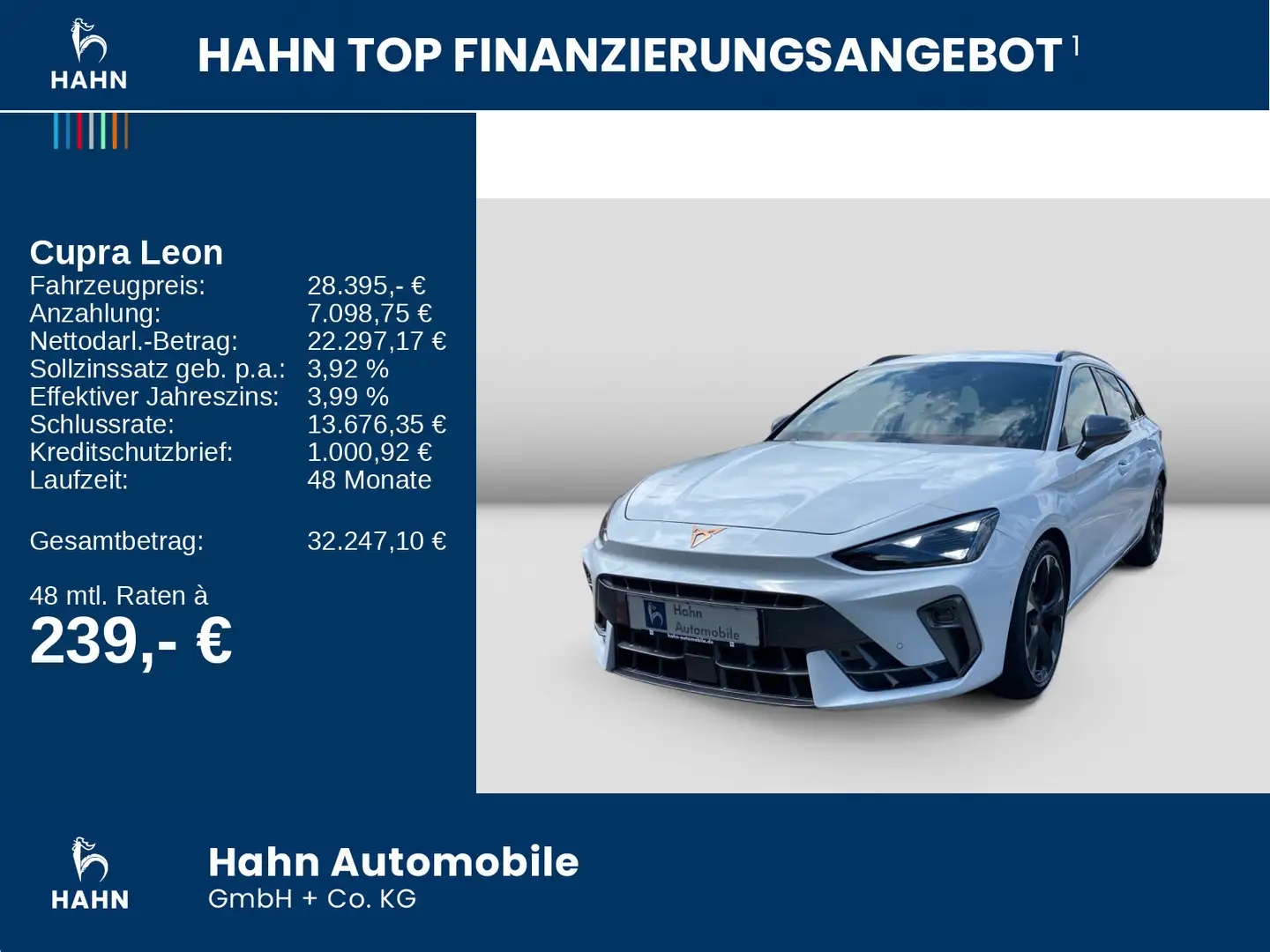 CUPRA Leon Sportstourer 1.5eTSI DSG Neues Modell ACC N Weiß - 2