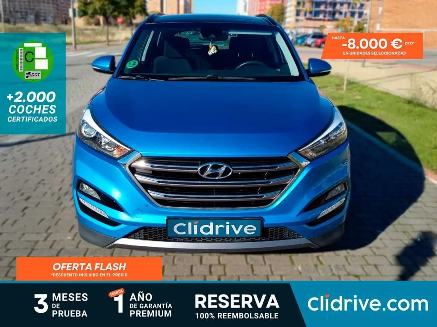 Hyundai TUCSON 1.7CRDI BD Tecno Sky 4x2 Bleu - 1